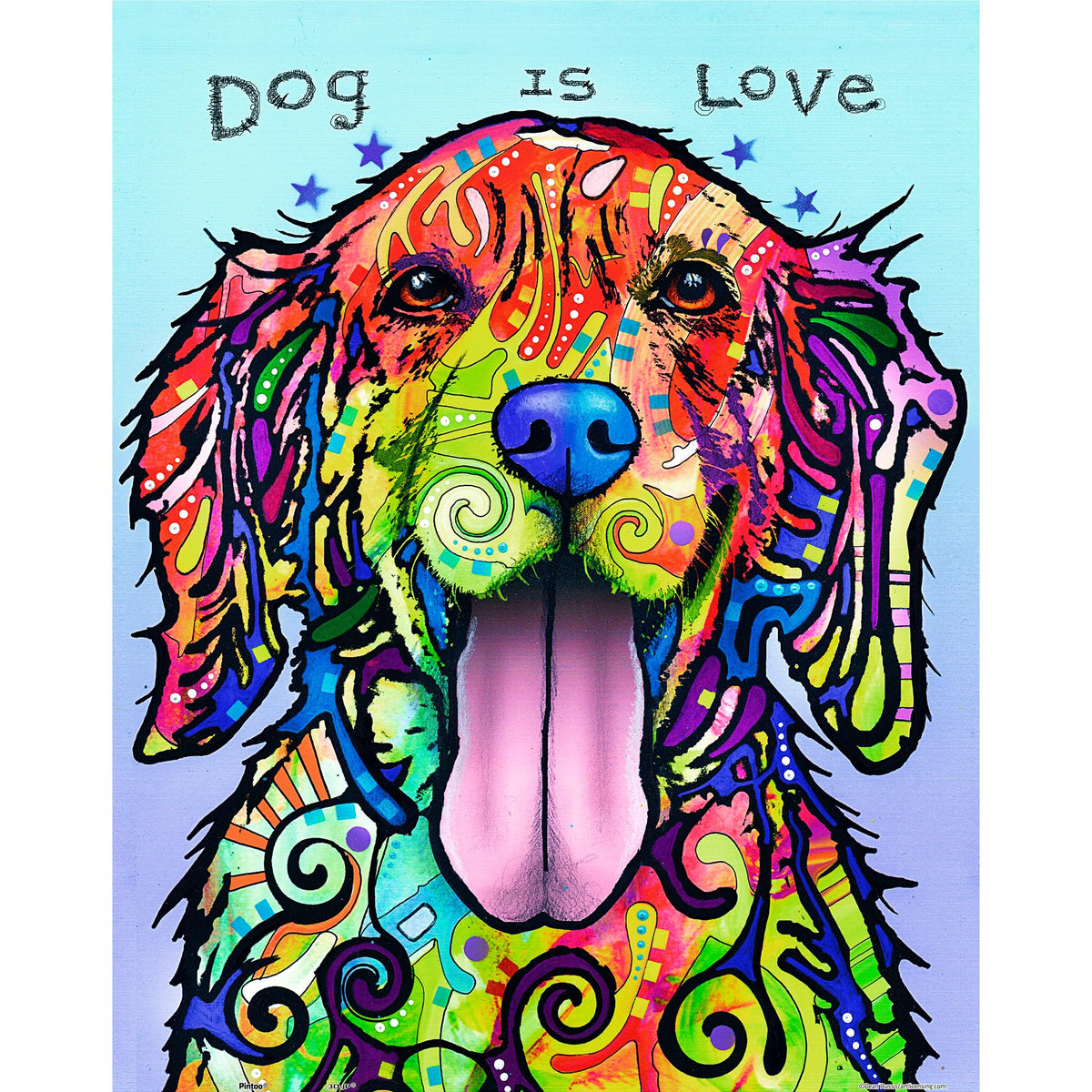 Pintoo 500-Piece Jigsaw Puzzle – Dean Russo Dog is Love | UV-Printed Colors, Zero Dust, Easy Storage