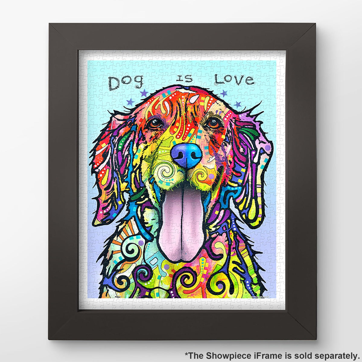Pintoo 500-Piece Jigsaw Puzzle – Dean Russo Dog is Love | UV-Printed Colors, Zero Dust, Easy Storage