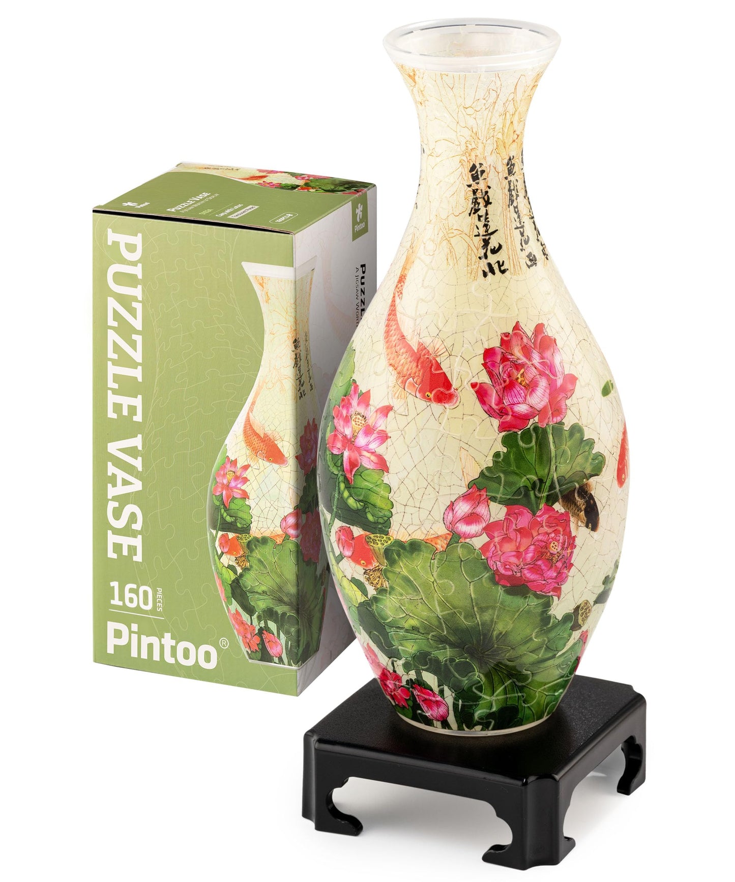 Pintoo 3D Puzzle Vase S1024 – Translucent 160-Piece Flower Vase for Unique Home Decor