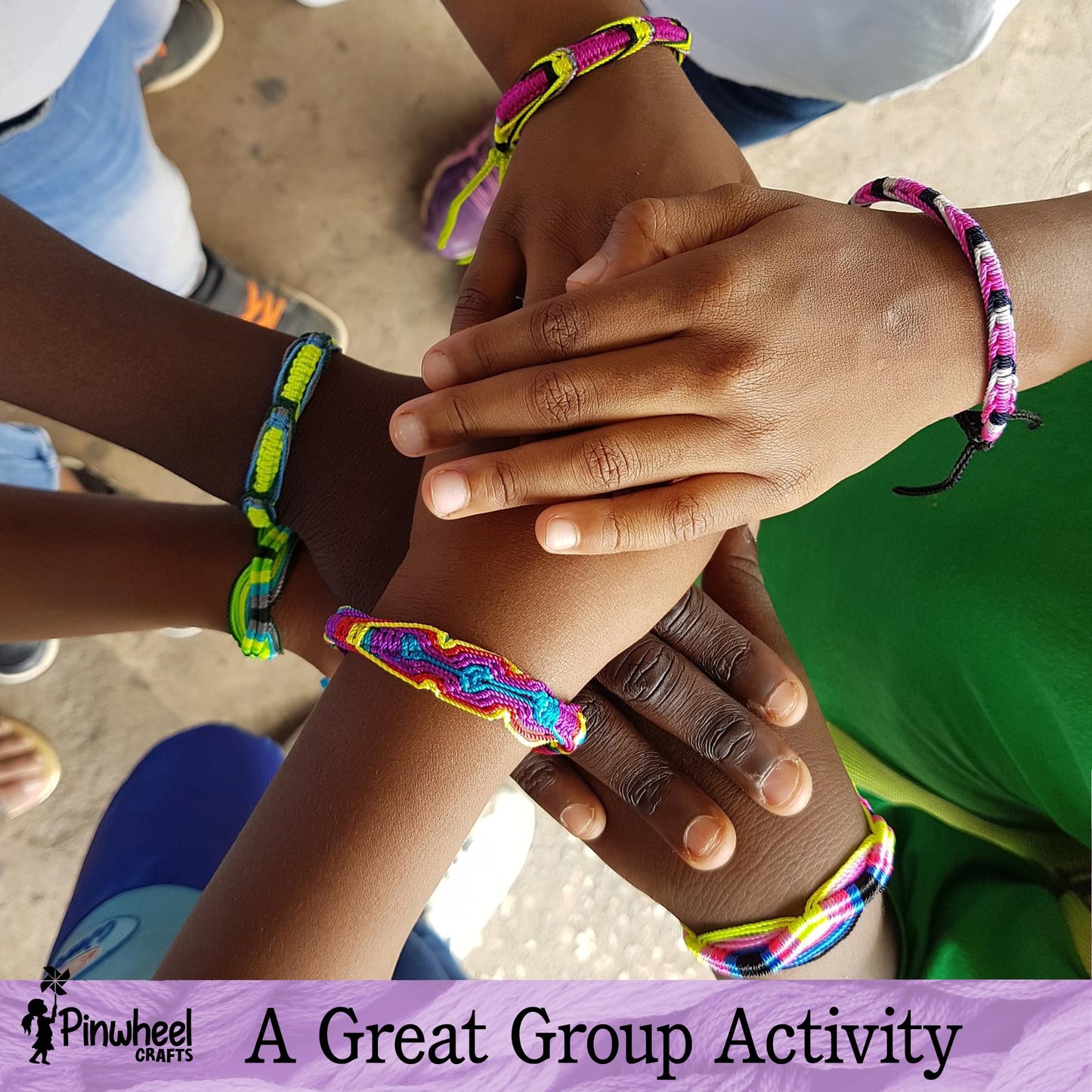 Pinwheel Crafts Friendship Bracelet Kit – DIY Jewelry for Girls 8-12