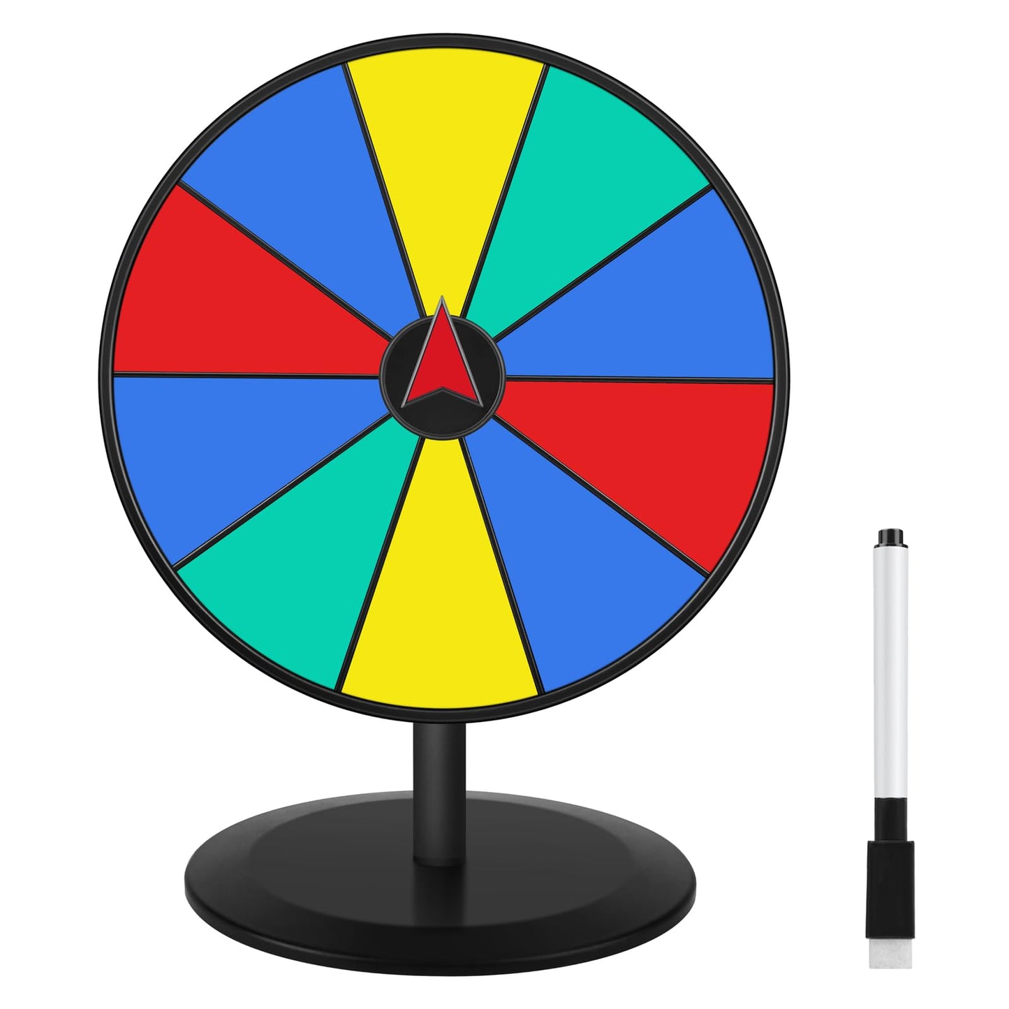 Pionites 8-Inch Prize Wheel Spinner – Customizable Wheel of Fortune for Parties & Events