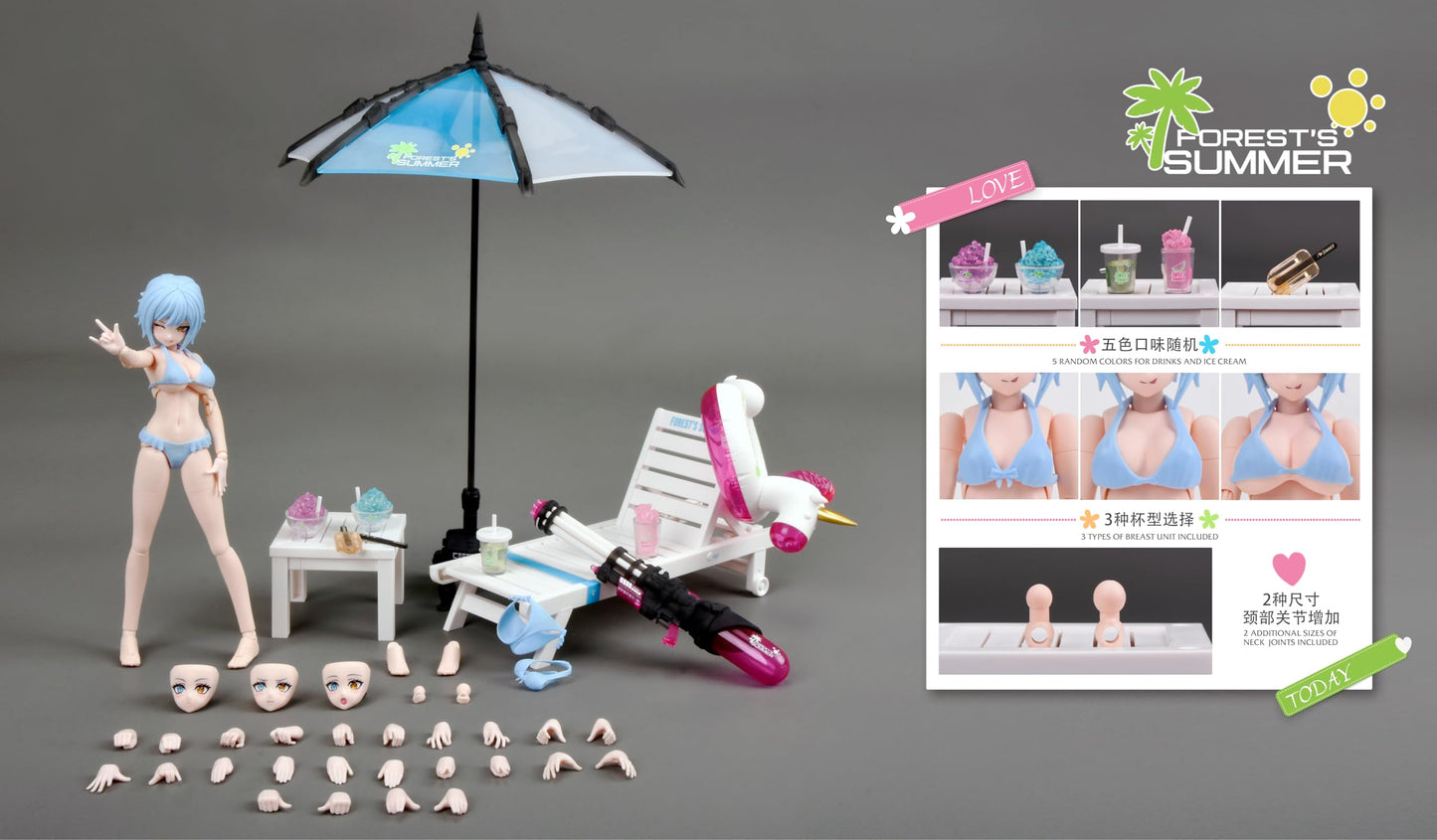 Pipigirl Nuke Matrix Genuine License 1: 12-Figure Collectible – Forest's Summer Vivienne Hayha