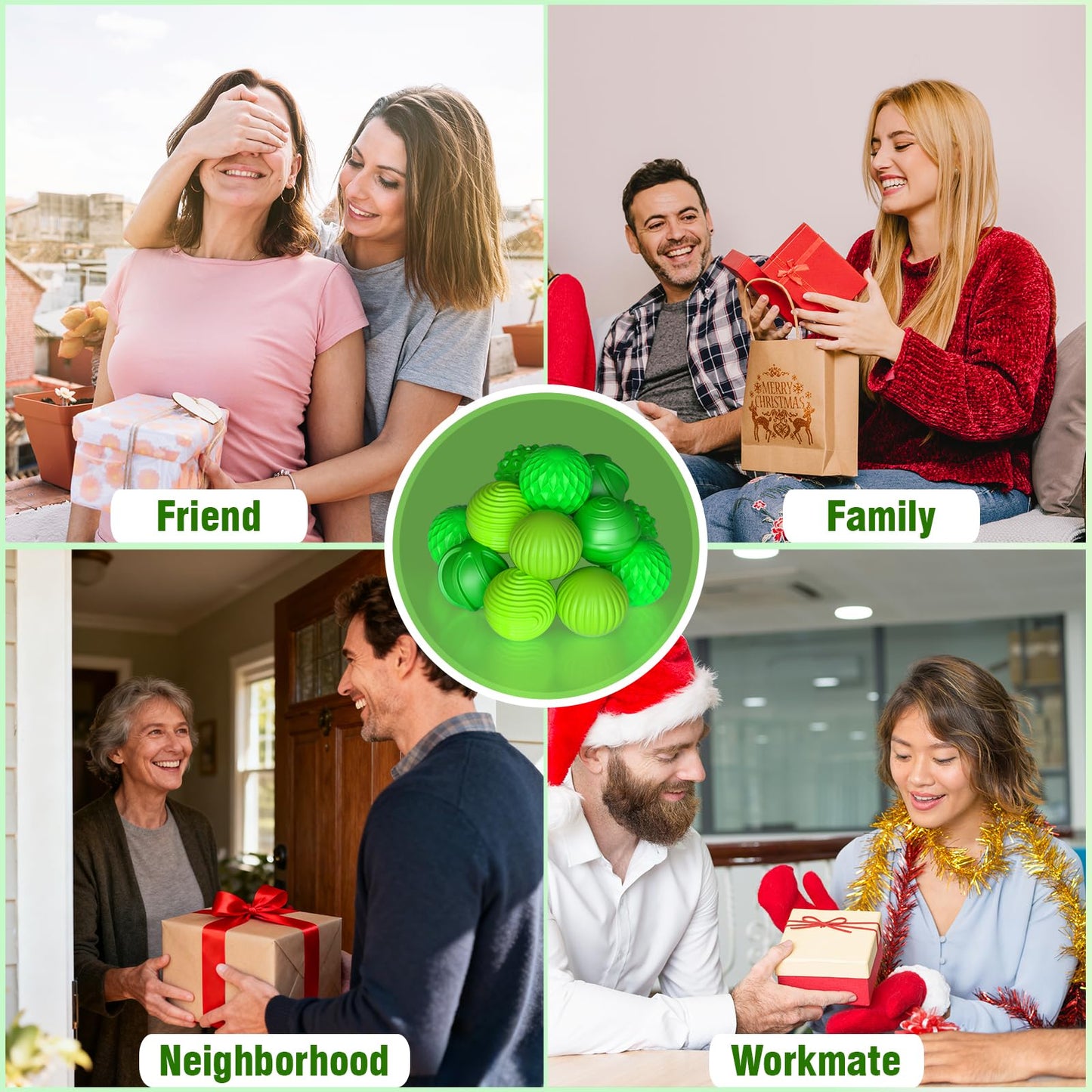 PITCOTT Silicone Sensory Fidget Toys – 6-Pack for Adults | Stress Relief & Focus