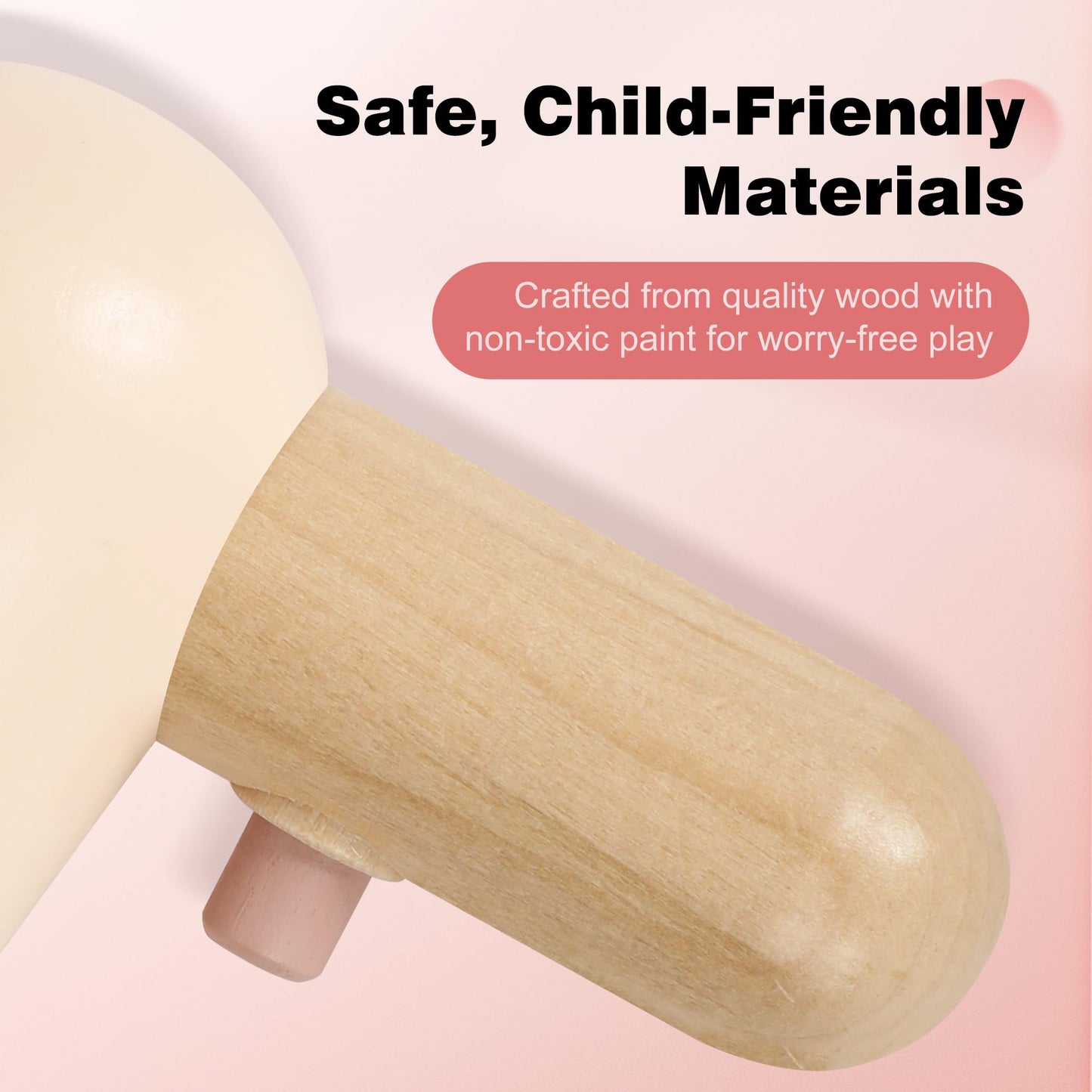 Pithfor Wooden Makeup Toy Set – Pretend Play Beauty Kit for Kids 3+