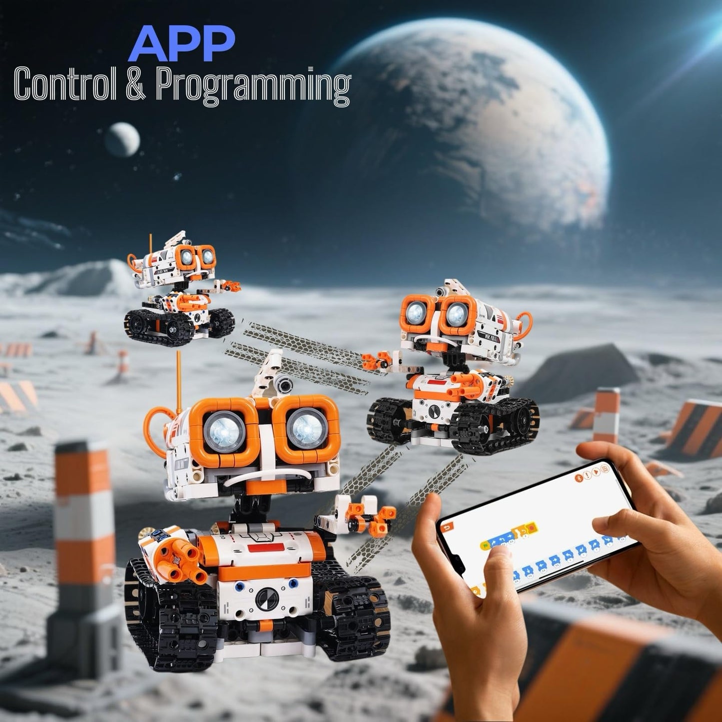 PIVONAX STEM Robotics Kit for Kids 6+: 5-in-1 Remote & App Coding Robot