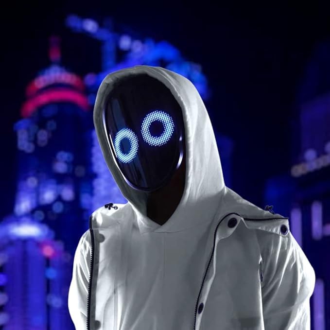 Pixel Stackers Glow Gear Face Transforming LED Mask – App-Controlled LED Mask with 115+ Faces