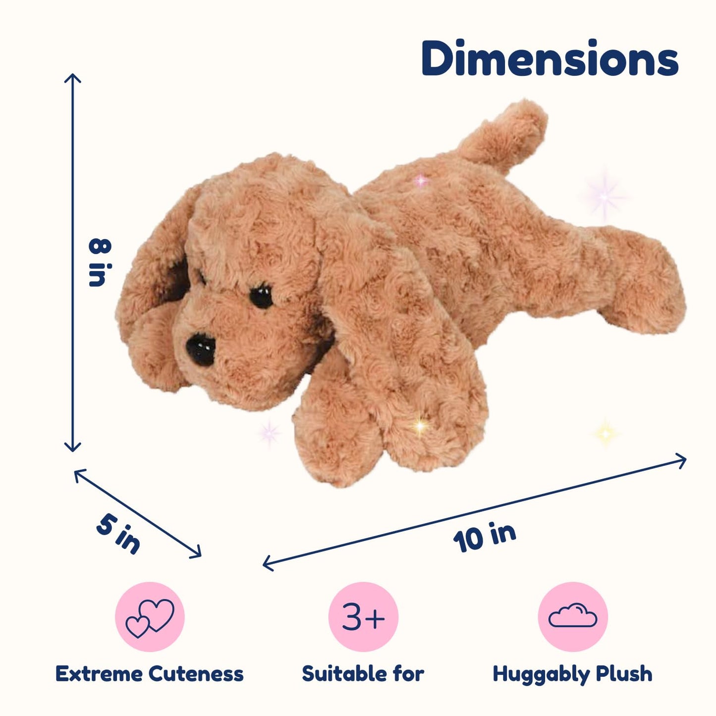 PixieCrush Adopt Me Dog Plush Set: Mommy Labradoodle with 4 Hidden Puppies