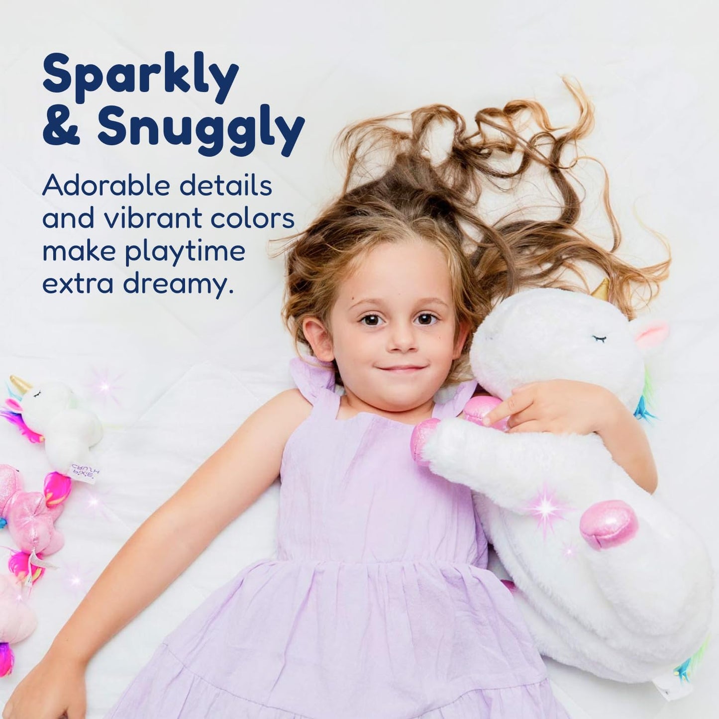 PixieCrush Unicorns Set of 5 – Mommy with Babies Plush Toys for Girls