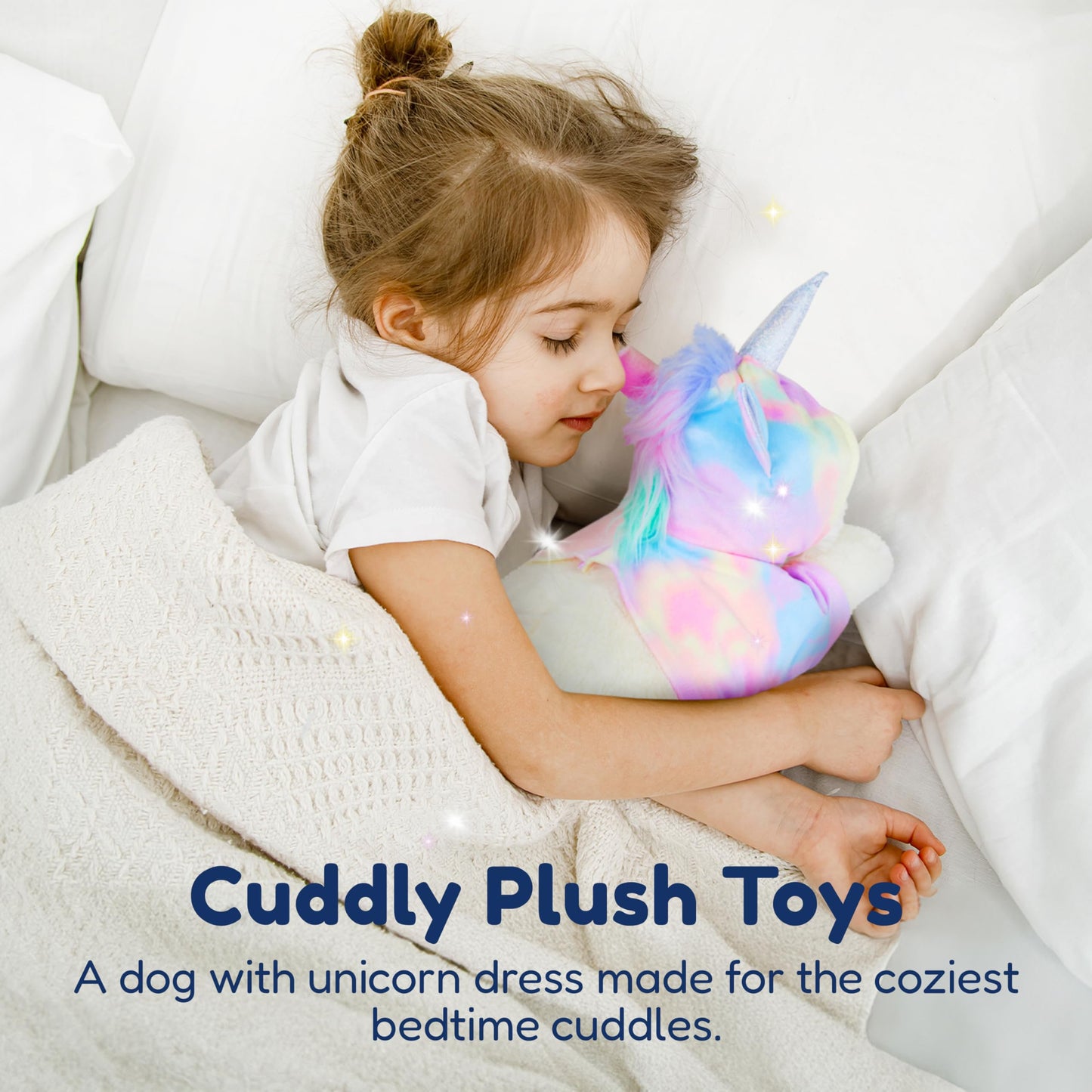 PixieCrush Bernese Mommy Plush with 4 Puppies – Huggable Dog Stuffed Animals (5x10x8)
