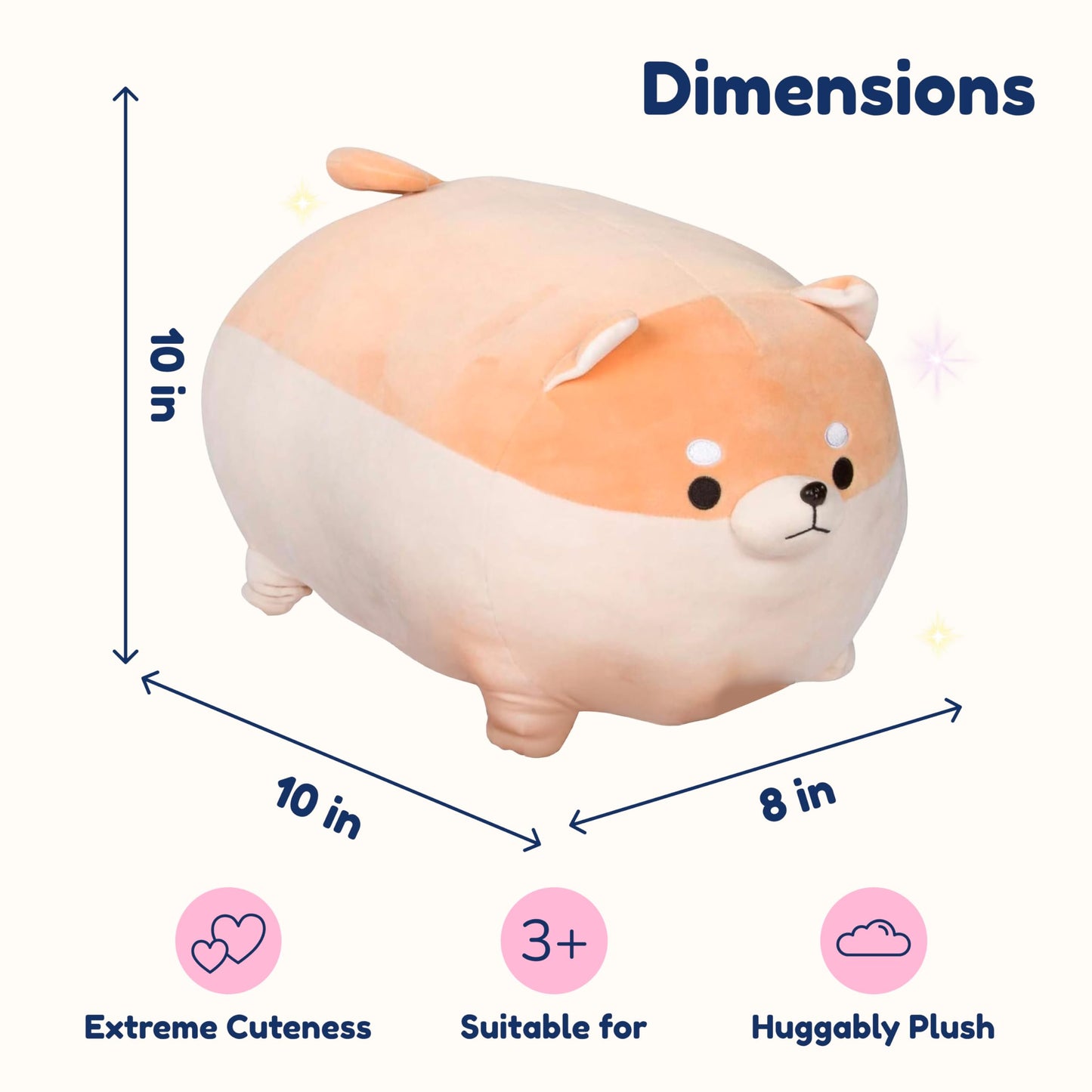 PixieCrush Shiba Inu Mommy with Puppies Plush Toy Set for Girls 3–8