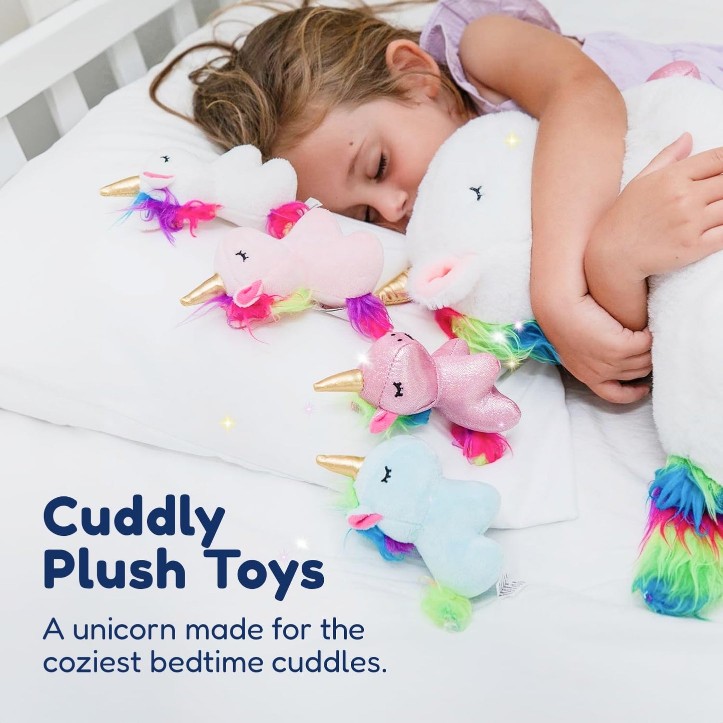 PixieCrush Unicorns Set of 5 – Mommy with Babies Plush Toys for Girls