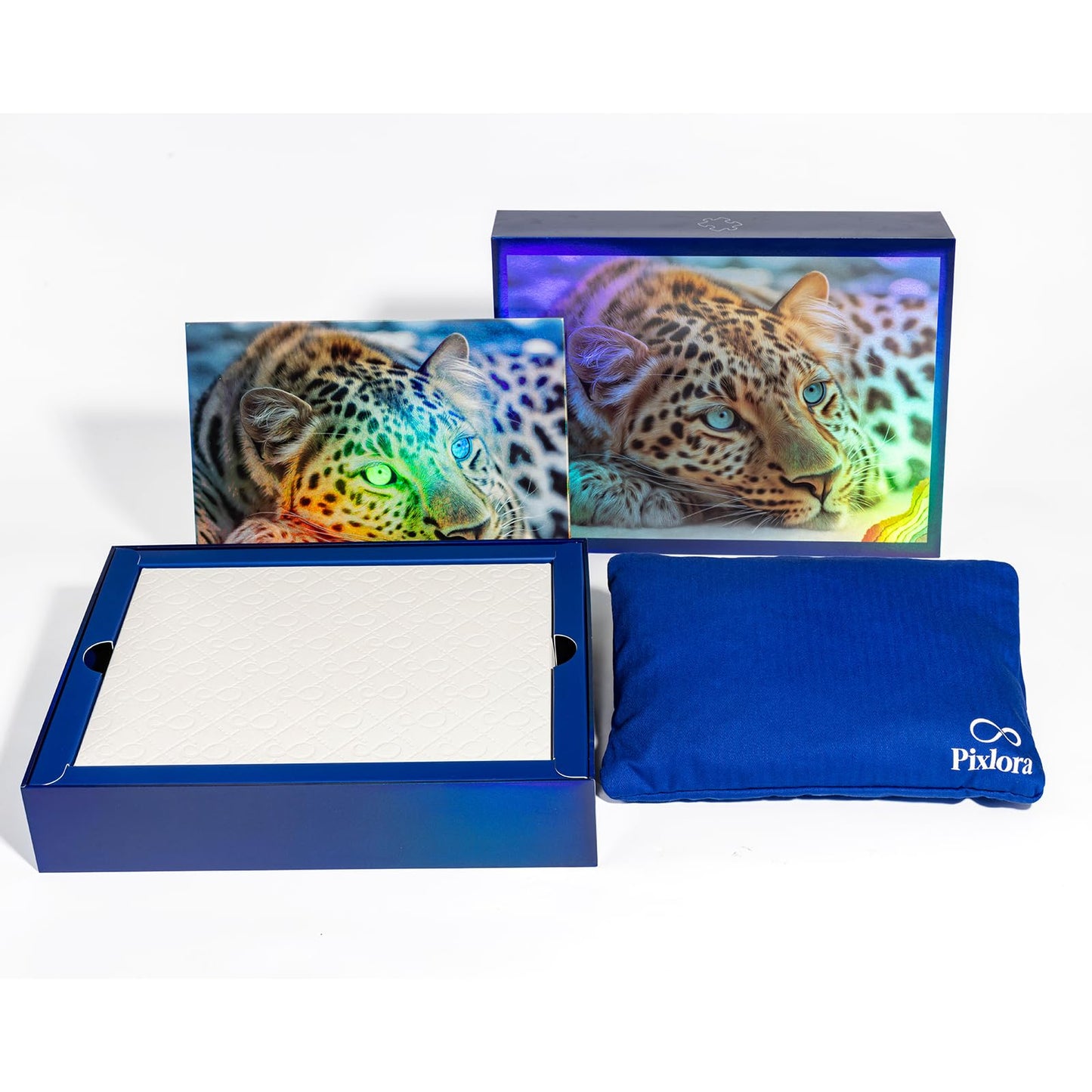 Pixlora 1000 Piece Puzzle for Adults – Leopard Edition | Premium Rainbow Gift Box