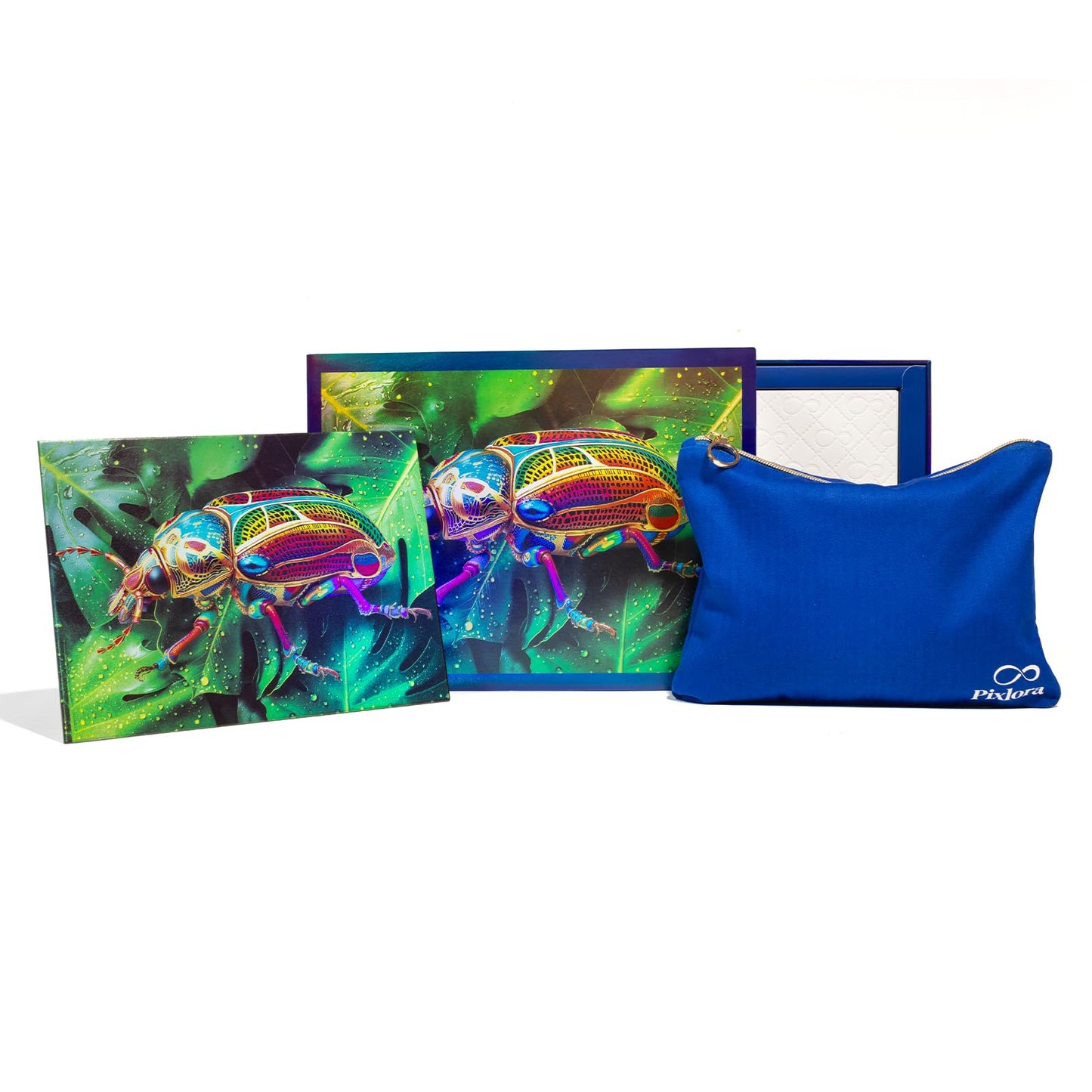 Pixlora 1000-Piece Beetle Jigsaw Puzzle – Rainbow Laser Finish & Zodiac Pieces