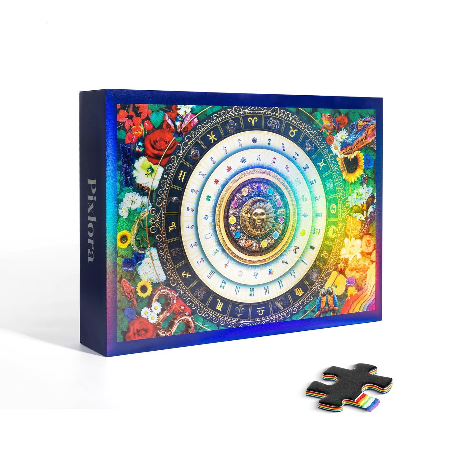 Pixlora Laser Rainbow Reflection 1000-Piece Puzzle — Lucky Tiles & Cosmic Wilds | Unique Gift for Puzzle Lovers