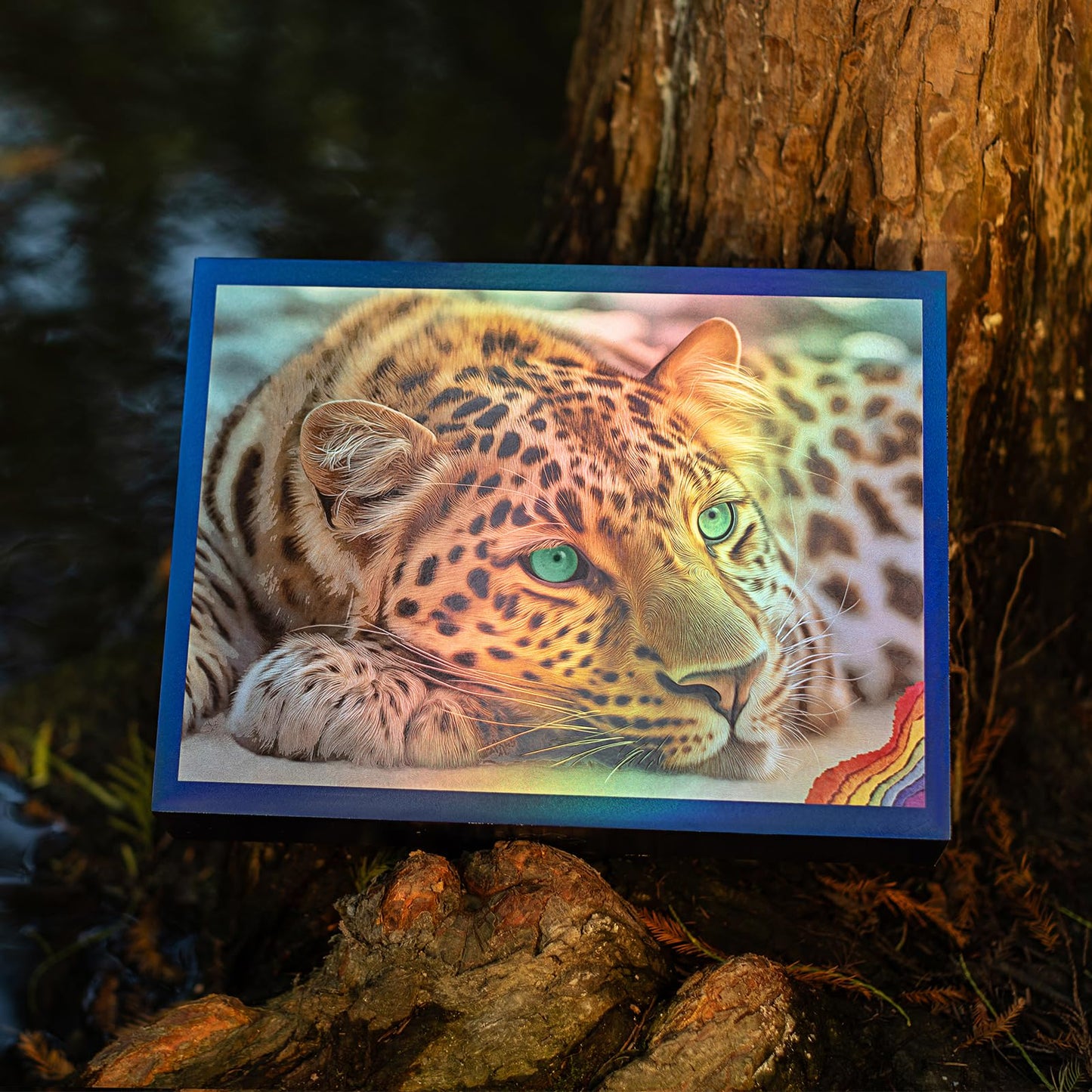 Pixlora 1000 Piece Puzzle for Adults – Leopard Edition | Premium Rainbow Gift Box