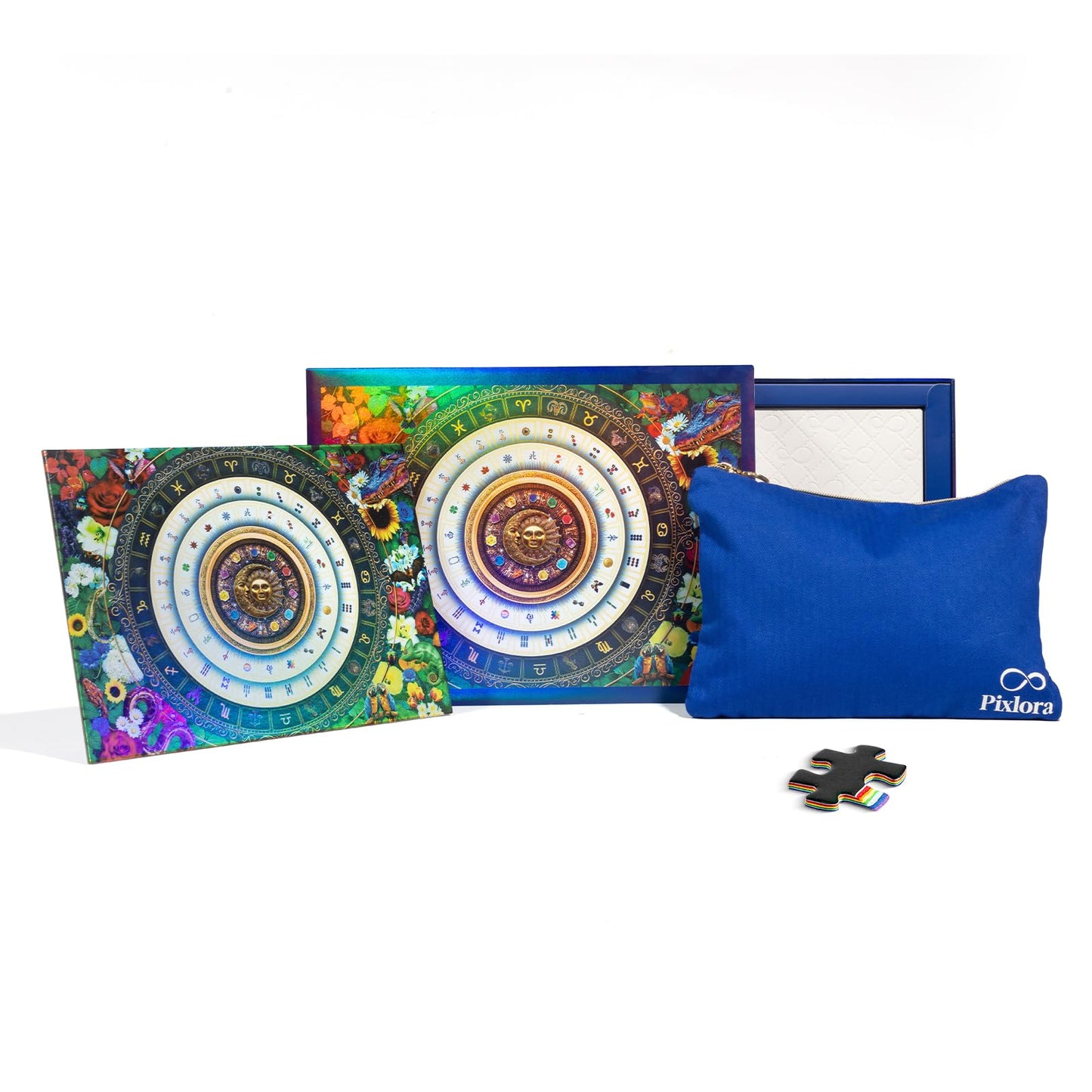 Pixlora Laser Rainbow Reflection 1000-Piece Puzzle — Lucky Tiles & Cosmic Wilds | Unique Gift for Puzzle Lovers
