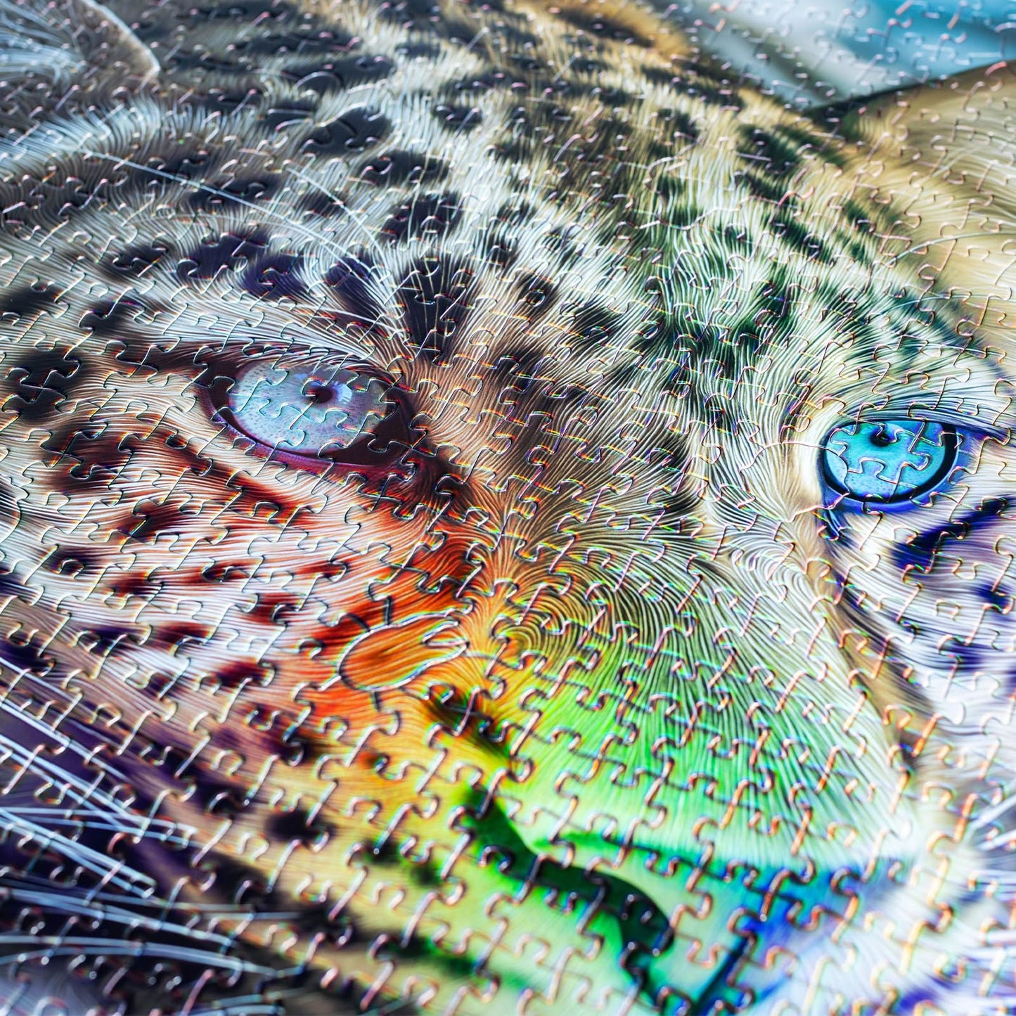 Pixlora 1000 Piece Puzzle for Adults – Leopard Edition | Premium Rainbow Gift Box