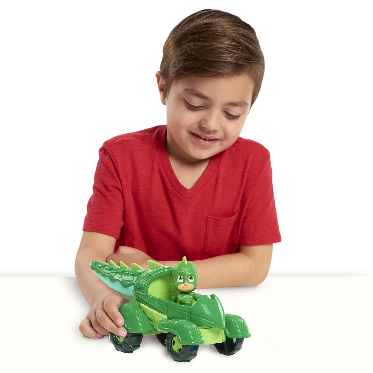 PJ Masks Gekko-Mobile Vehicle & Poseable Gekko Figure – 2-Piece Set for Ages 3+