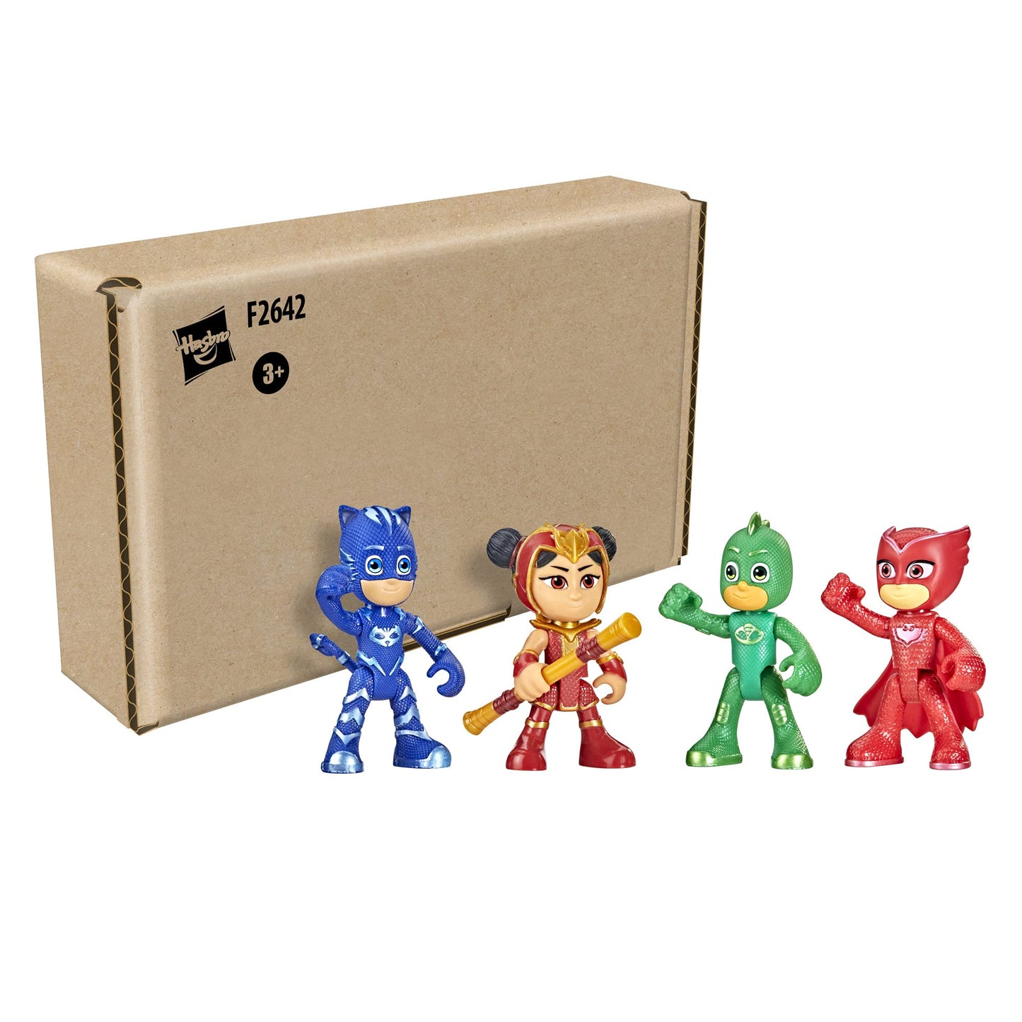 PJ Masks Heroes and An Yu Figure Set | 4 Poseable Figures & Staff