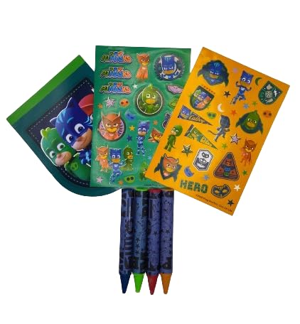 PJ Masks Carry Along Coloring and Activity Set | Carry Case, Crayons, Doodle Pad & Stickers for Toddlers