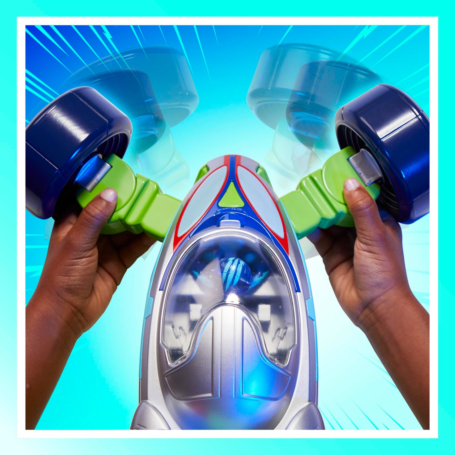 PJ Masks Power Heroes PJ Explorider: 3-Mode Converting Vehicle with Lights & Sounds