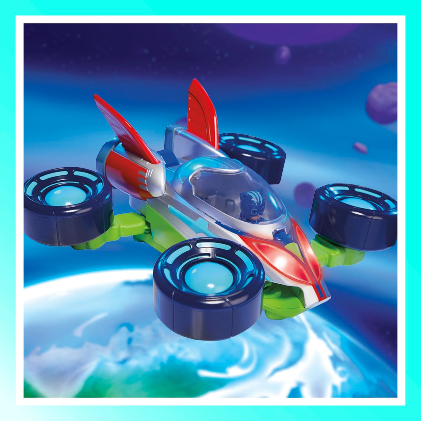 PJ Masks Power Heroes PJ Explorider: 3-Mode Converting Vehicle with Lights & Sounds