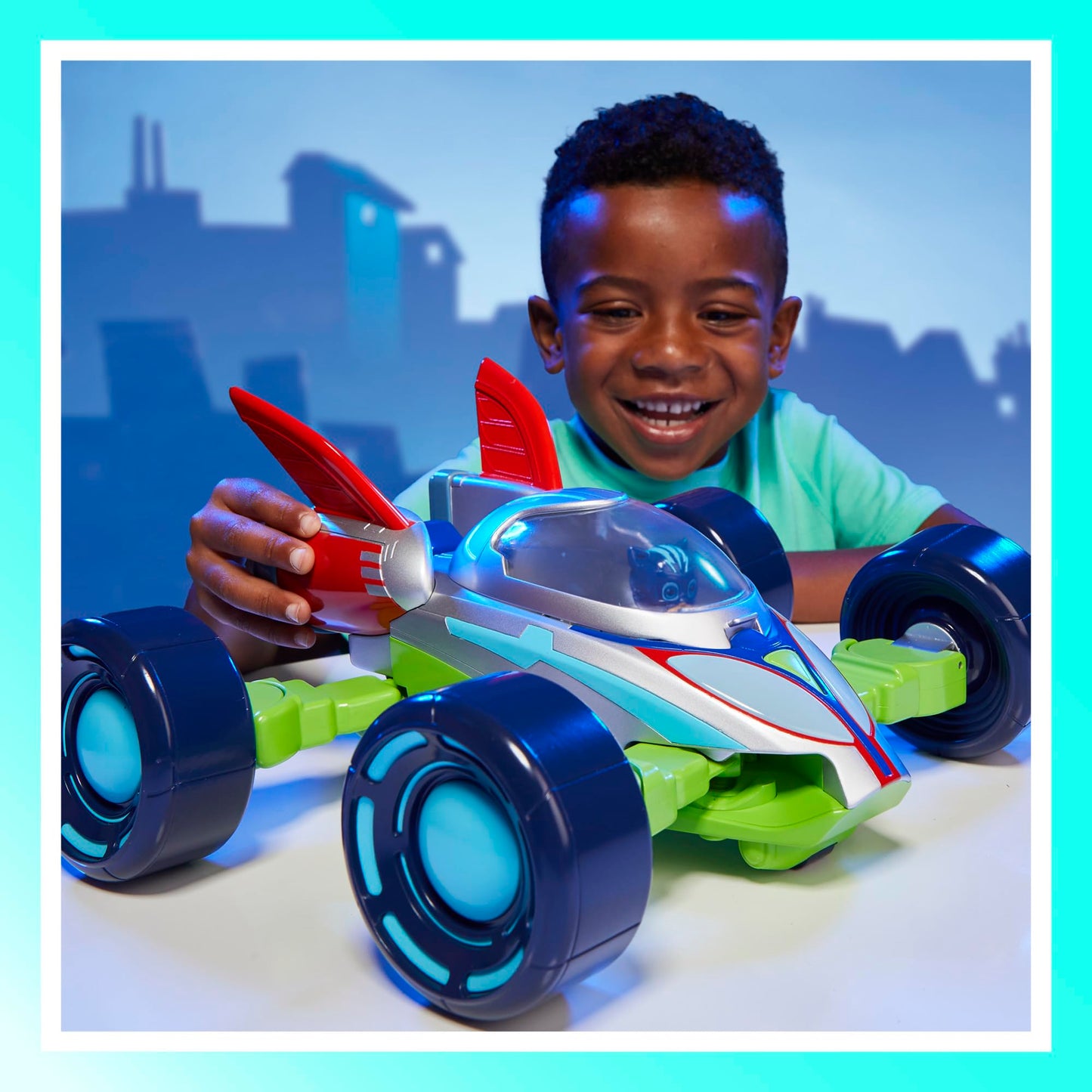 PJ Masks Power Heroes PJ Explorider: 3-Mode Converting Vehicle with Lights & Sounds