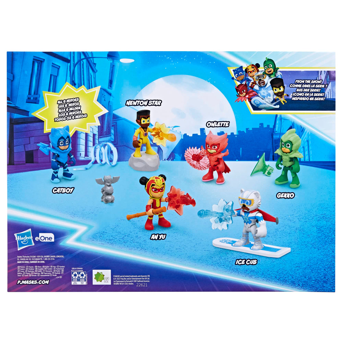 PJ Masks Power Heroes Figure Set | 6 Poseable Figures & 14 Accessories for Kids 3+