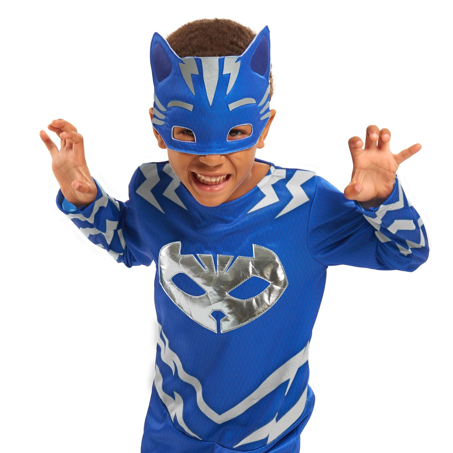 PJ Masks Turbo Blast Catboy Dress Up Set – Full-Body Outfit & Mask | Pretend Play Toy for Kids 3+ by Just Play