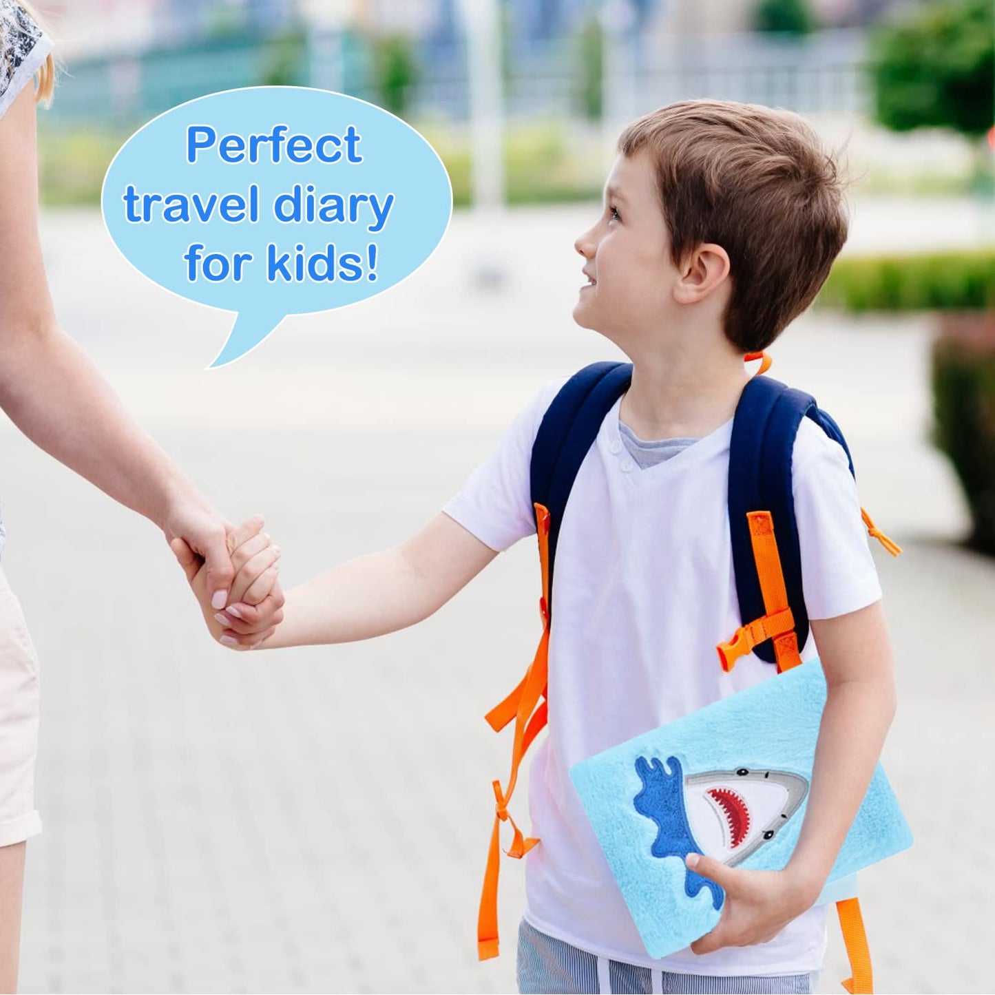 PJDRLLC Shark Diary for Boys with Lock & Keys – Travel Journal for Ages 6-10
