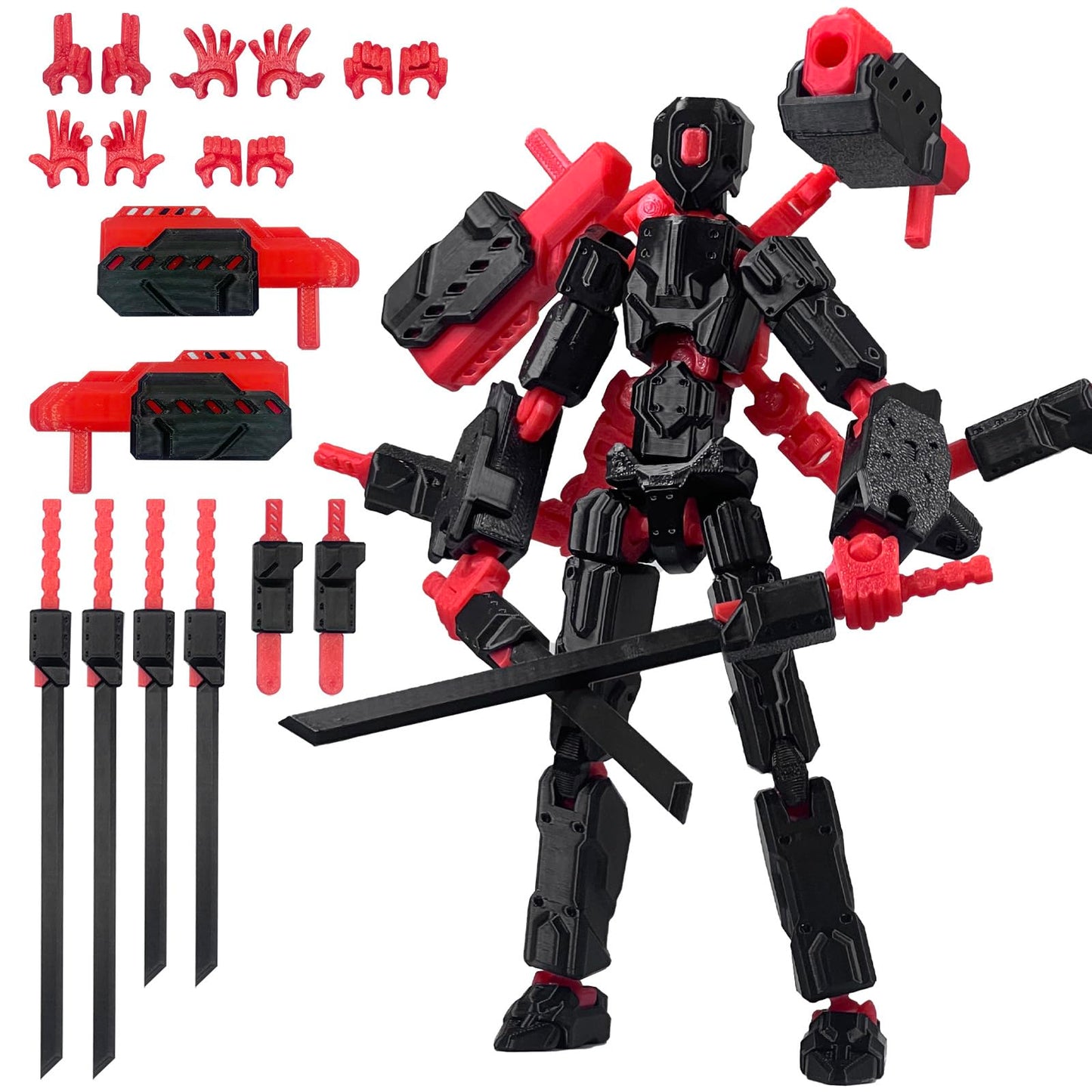 PkghoKids 8-Inch T13 Assembly-Completed Action Figure Set | Nova T-13 Multi-Articular Robot