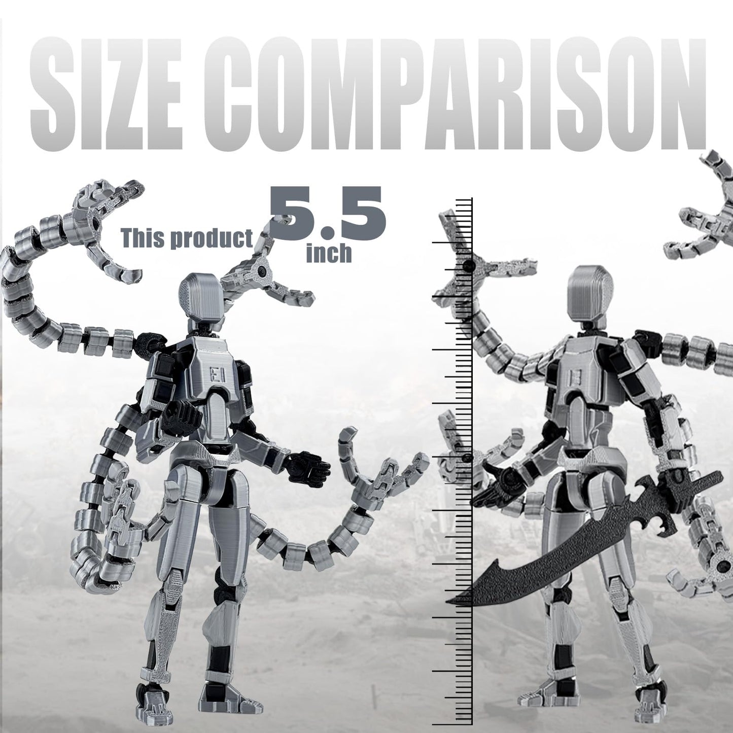PkghoKids T13 Already Assembled Action Figure – Fully Articulated 3D Printed Toy