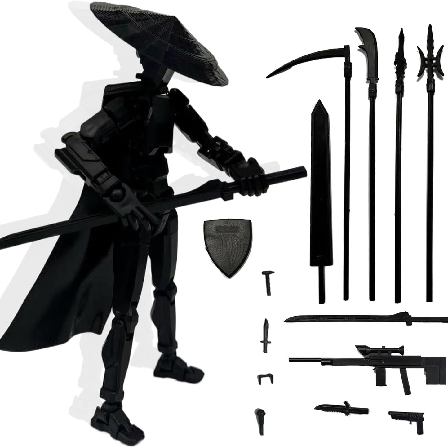 PkghoKids T13: Fully Assembled Action Figure Accessories | Multi-Jointed 3D Printed Toy