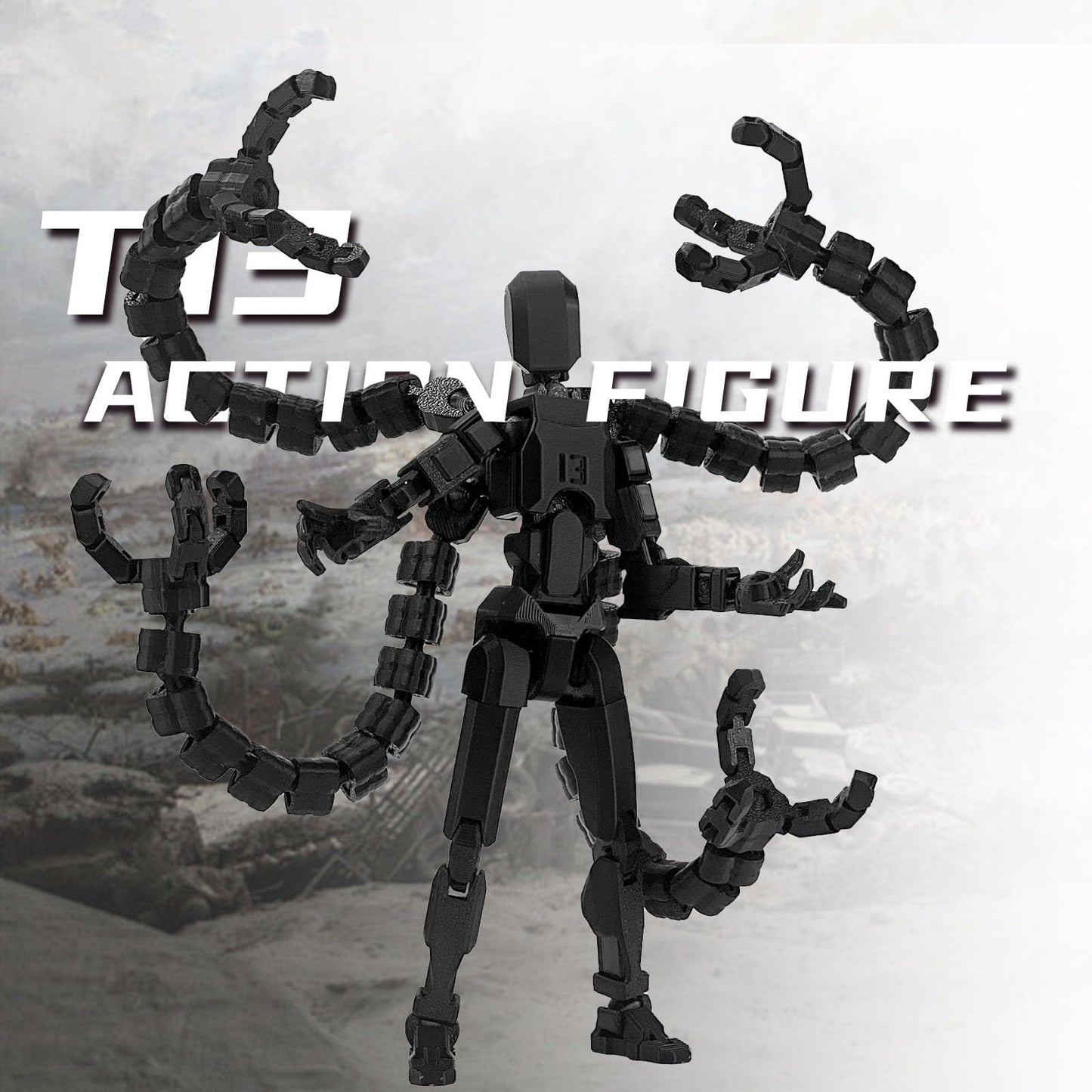 PkghoKids T13 Nova 7.2-Inch Assembly Action Figure | Multi-Joint, 3D Printed