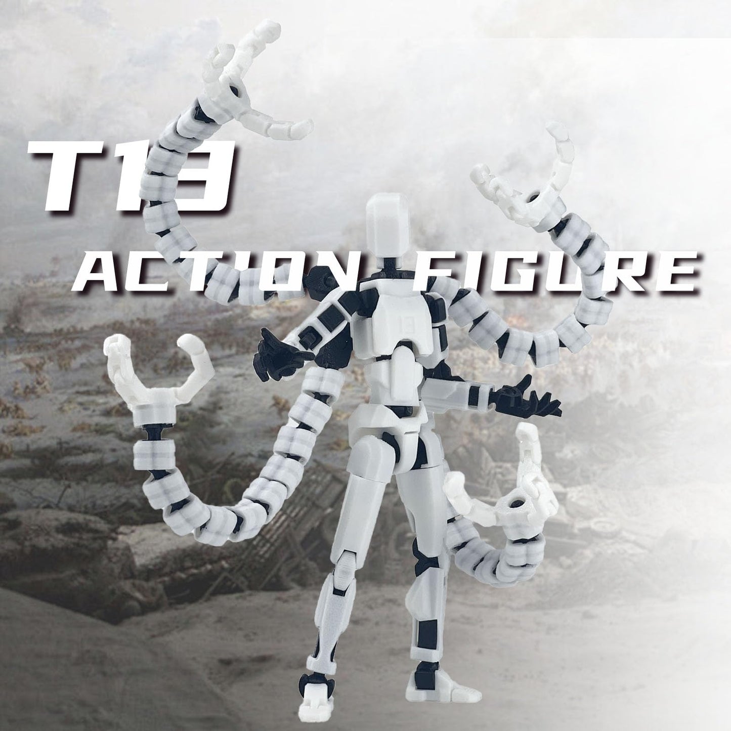 PkghoKids T13 Already Assembled Action Figure Accessories – Fully Articulated 5.5-Inch