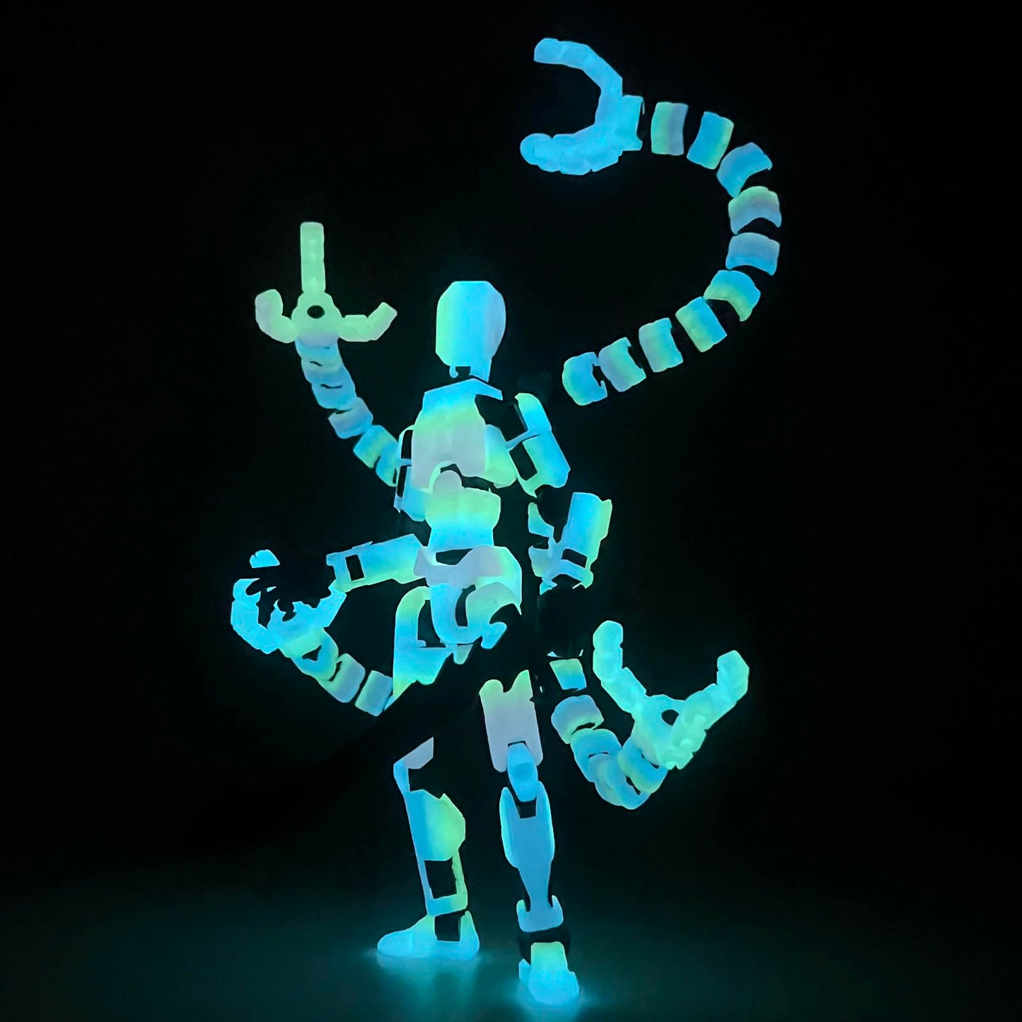 PkghoKids T13 Luminous 7.2-Inch Fully Articulated Action Figure – Multi-Jointed Collectible Accessories