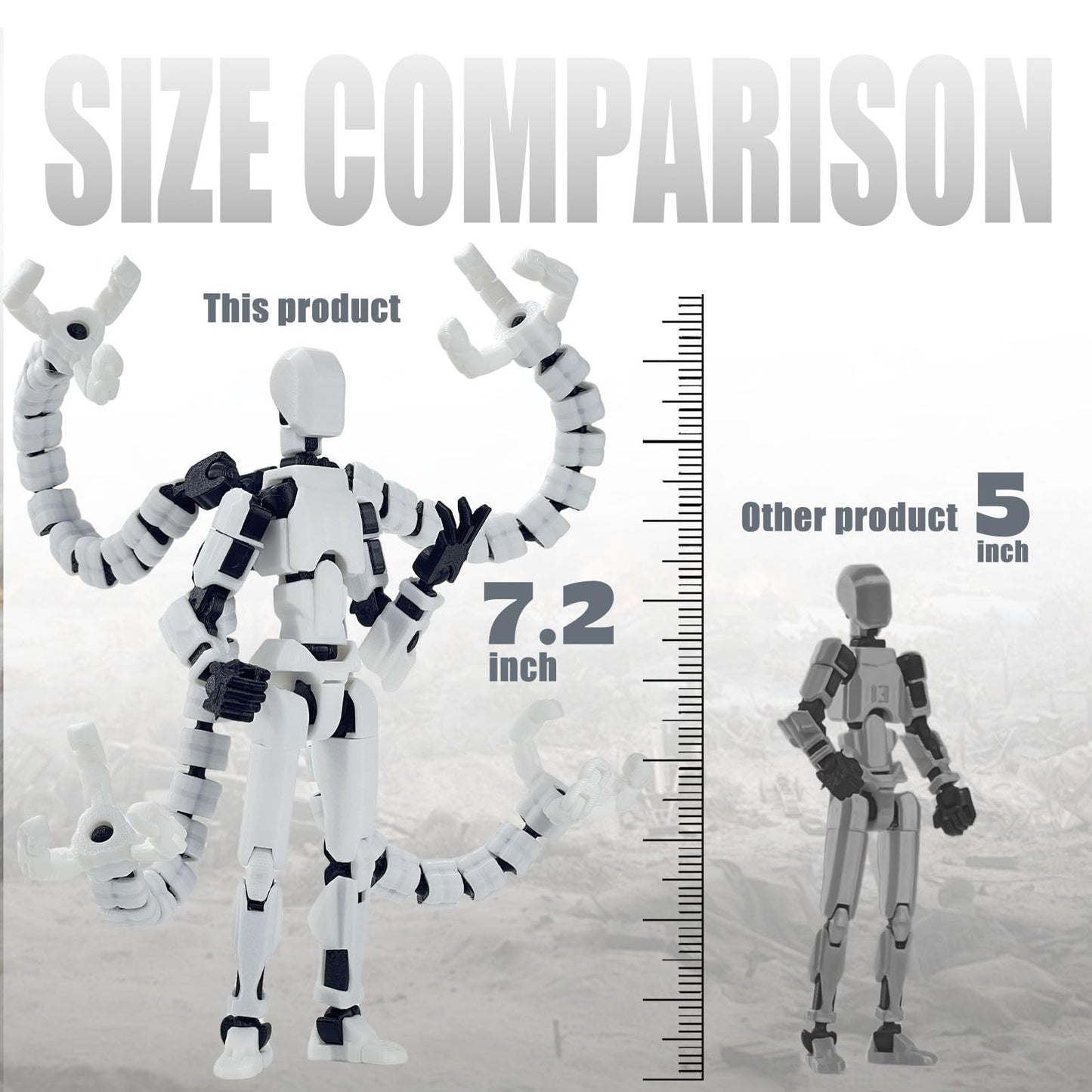 PkghoKids T13 Fully Articulated Action Figure – 7.2in Collectible