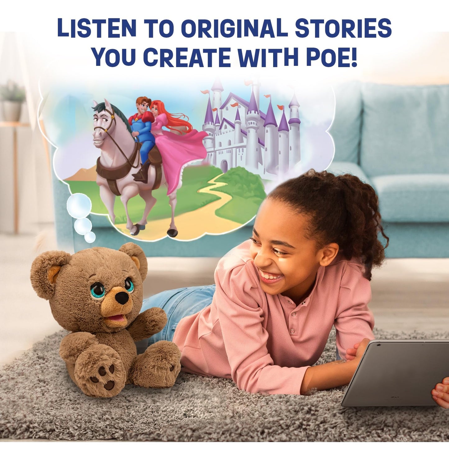 Plai Poe The AI Story Bear – Interactive Storytelling Plush & App Connectivity