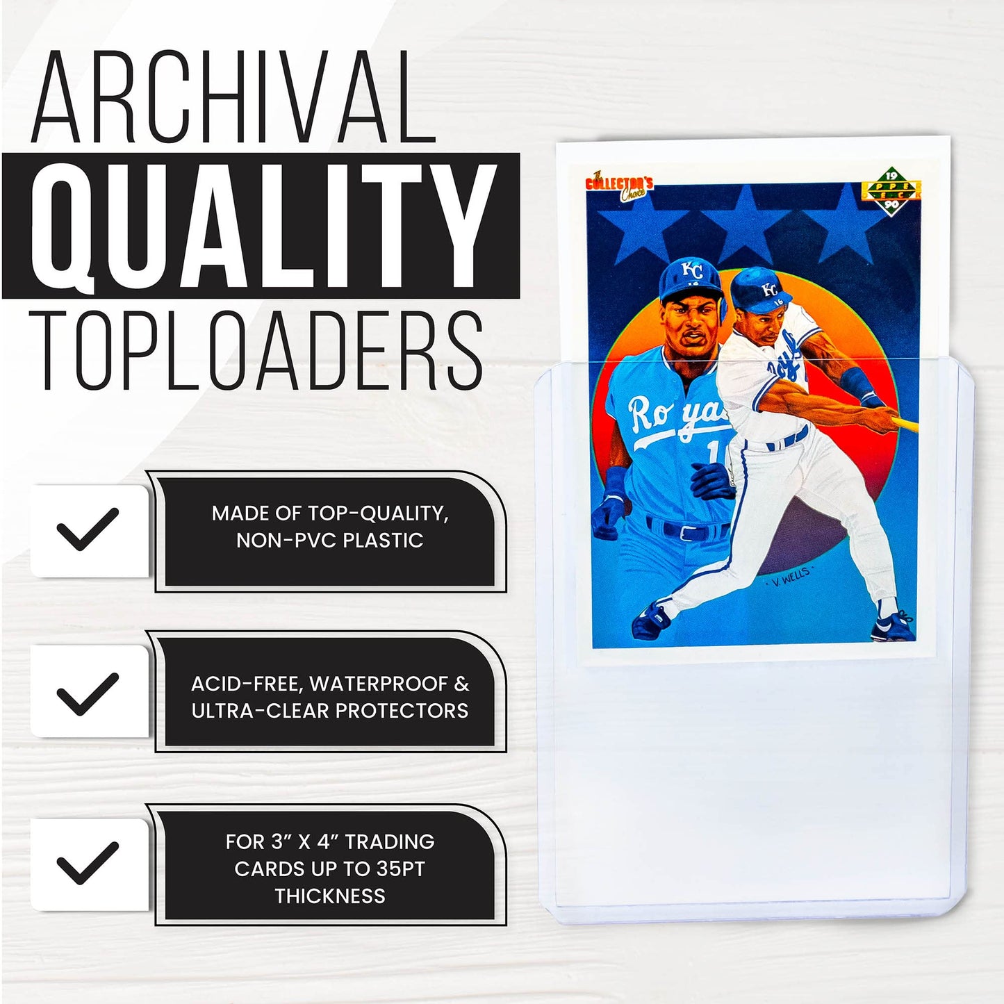 Platinum Protectors 1,000-Count Top Loaders for Trading Cards – Clear Plastic Card Sleeves