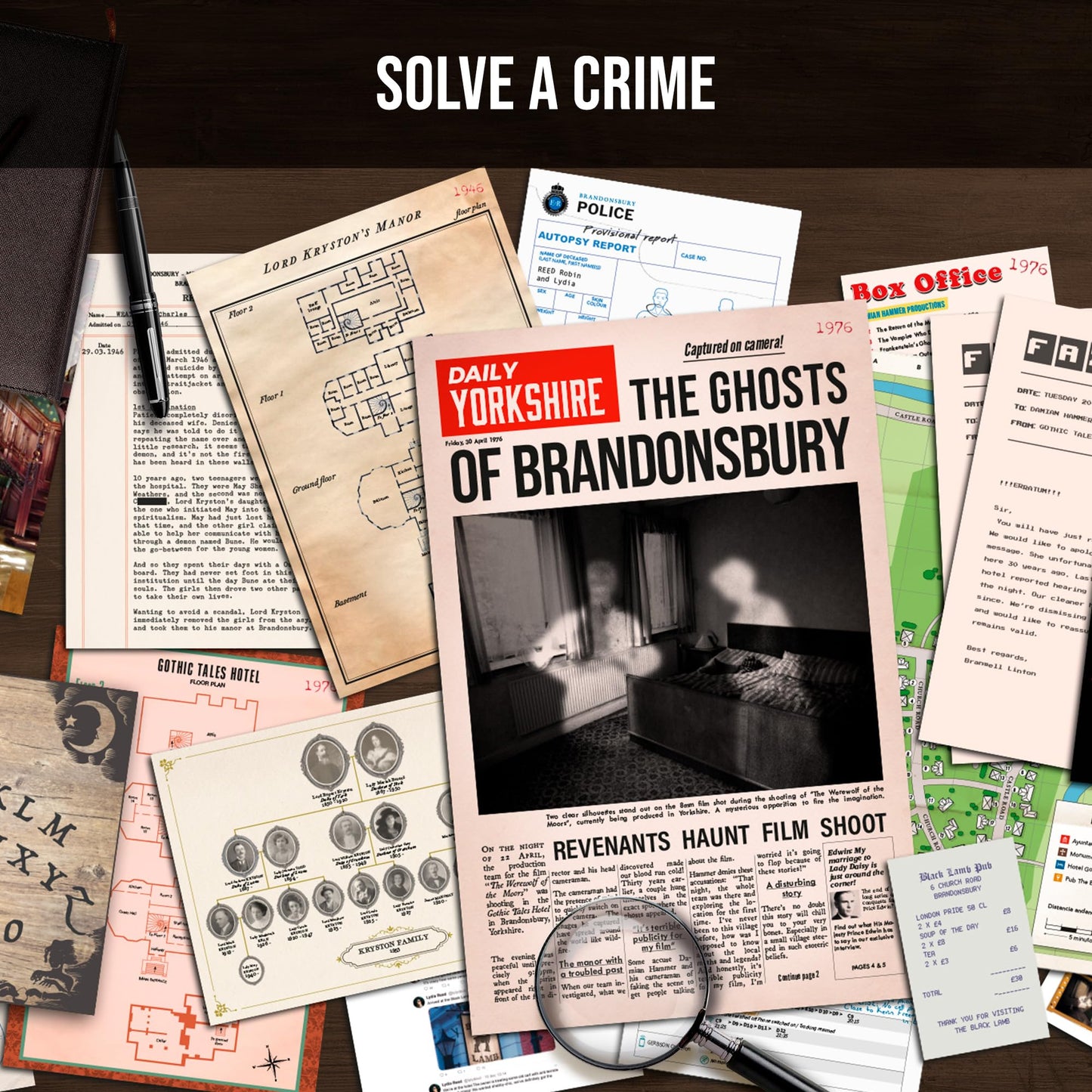 PROFILER: The Ghosts Of Brandonsbury – Murder Mystery Game for Adults | Platonia Games