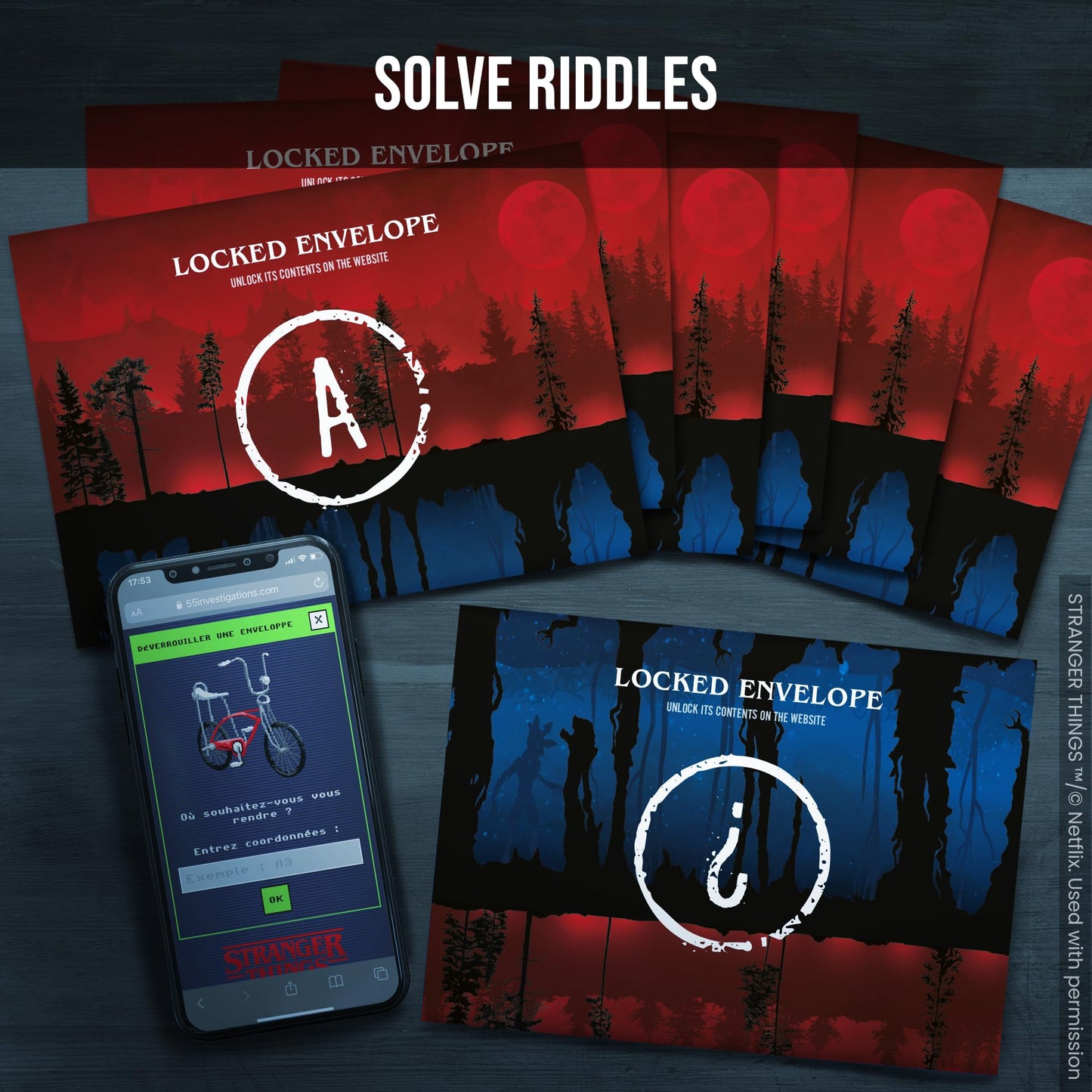 Platonia Games PROFILER Stranger Things: The Shadows of Hawkins — Cooperative Escape Game for 1-6 Players