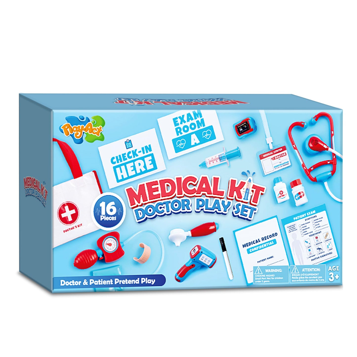 Play-Act Kids Doctor Kit – 16-Piece Doctor Role Play Set