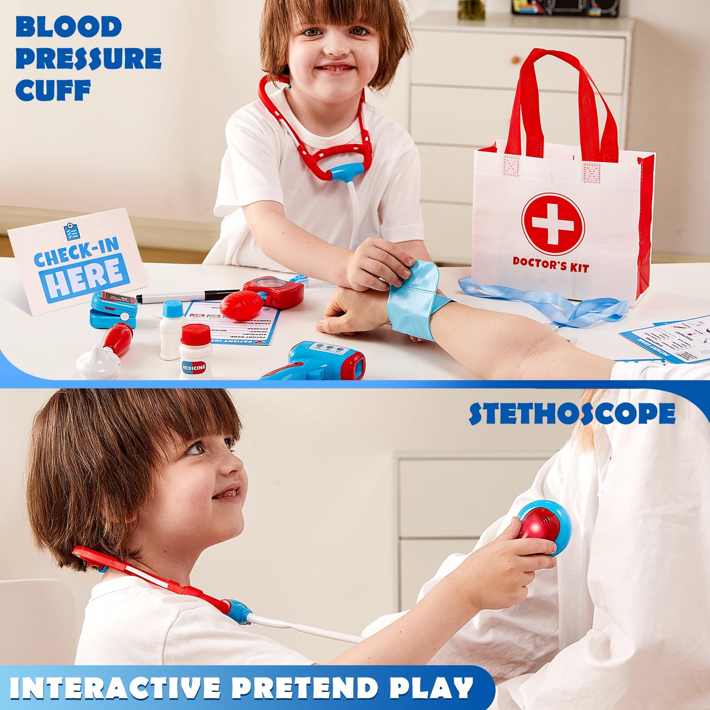 Play-Act Kids Doctor Kit – 16-Piece Doctor Role Play Set