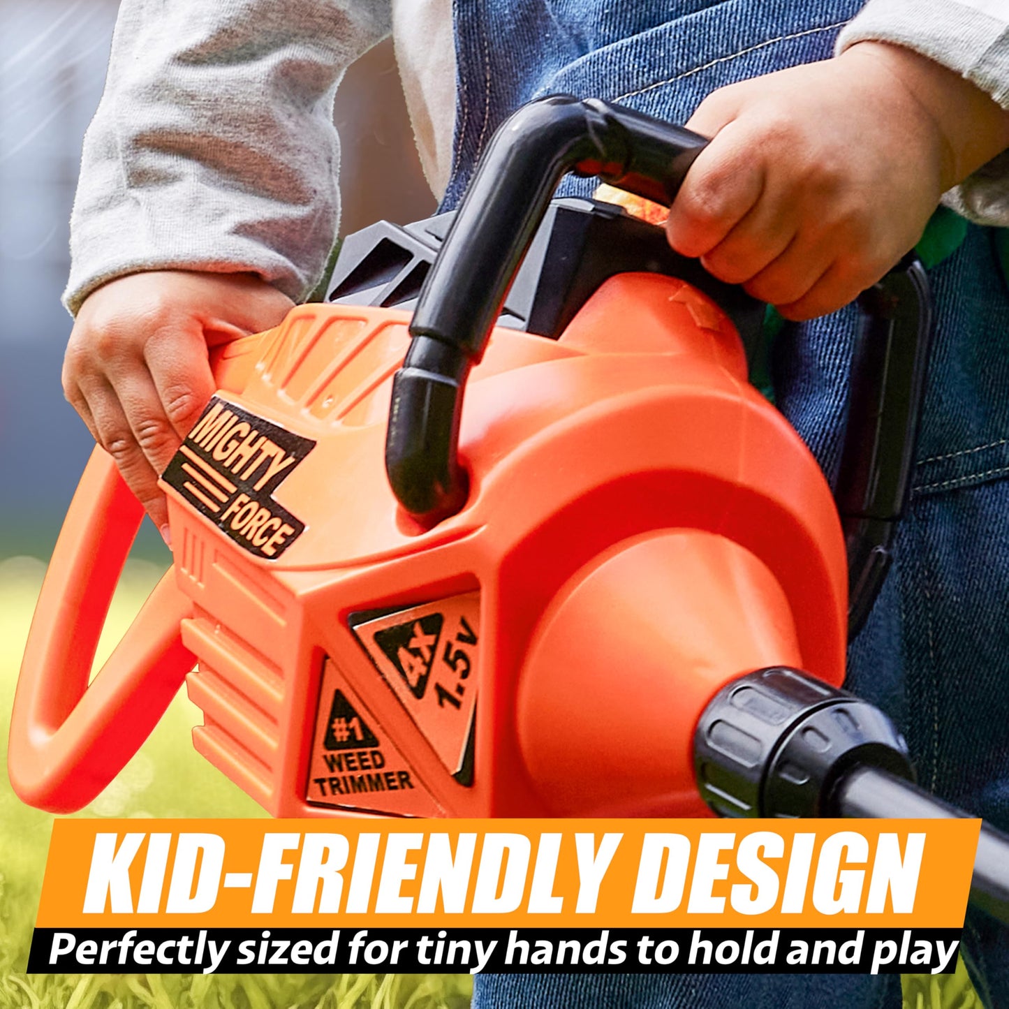 Play-Act Toddler Weed Trimmer - Modern Electronic Garden Toy for Ages 3-5