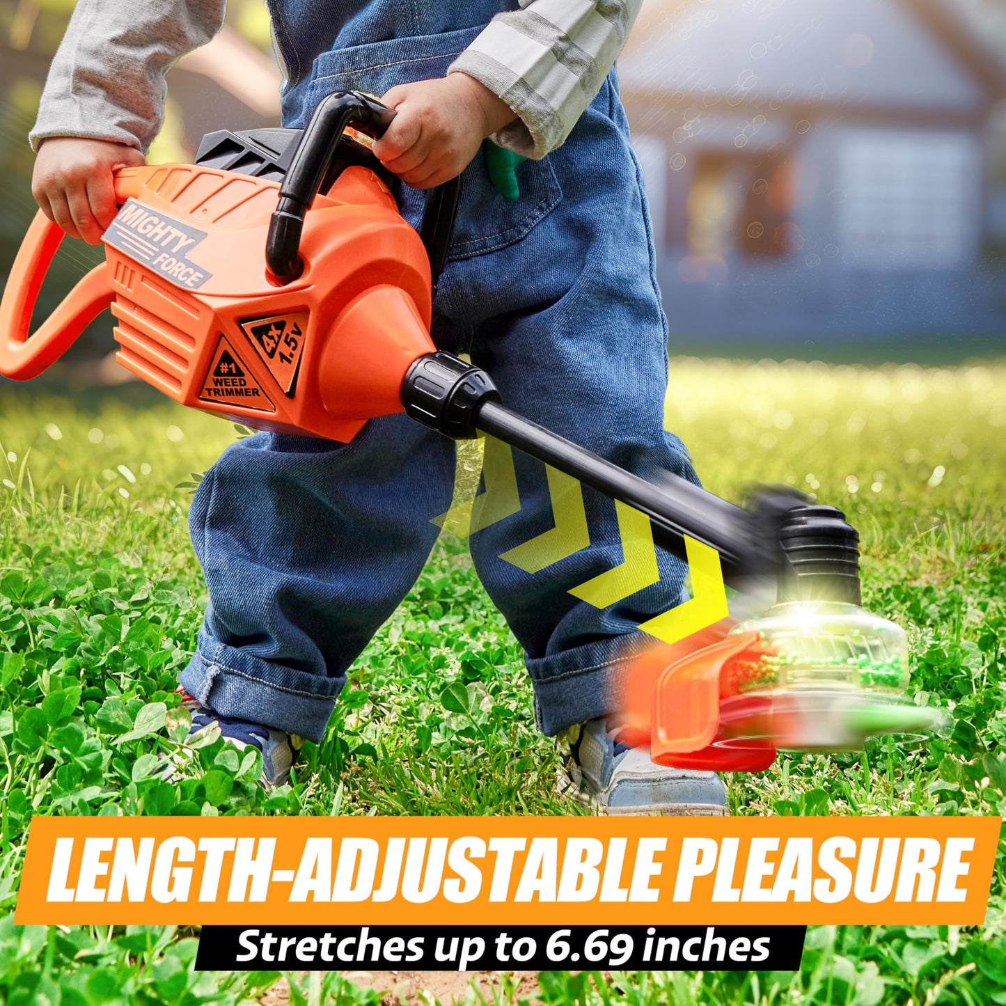 Play-Act Toddler Weed Trimmer - Modern Electronic Garden Toy for Ages 3-5