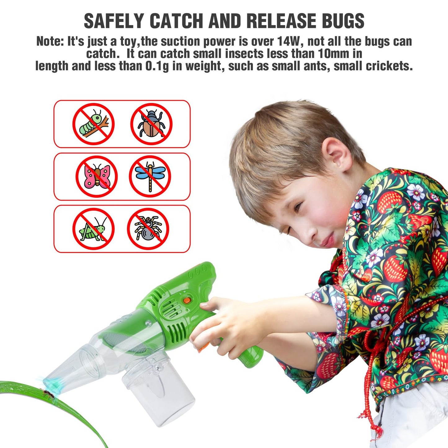 PLAY Bug Catcher Kit for Kids – Outdoor Bug Vacuum, Habitat & Insect Terrarium