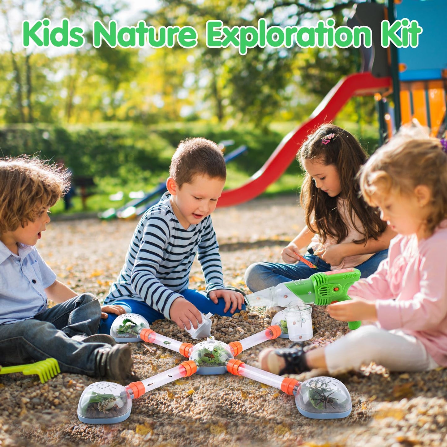 PLAY Bug Catcher Kit for Kids – Outdoor Bug Vacuum, Habitat & Insect Terrarium