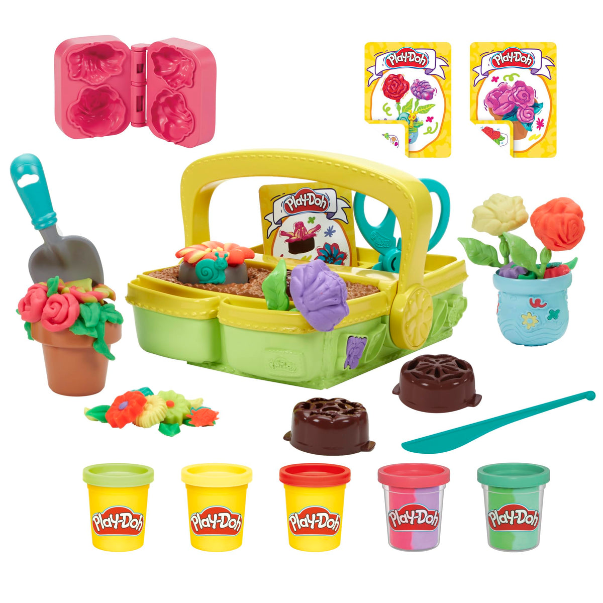 Play-Doh Blooming Flower Garden Toy Playset – Creative Kids Arts & Crafts (Ages 3+)