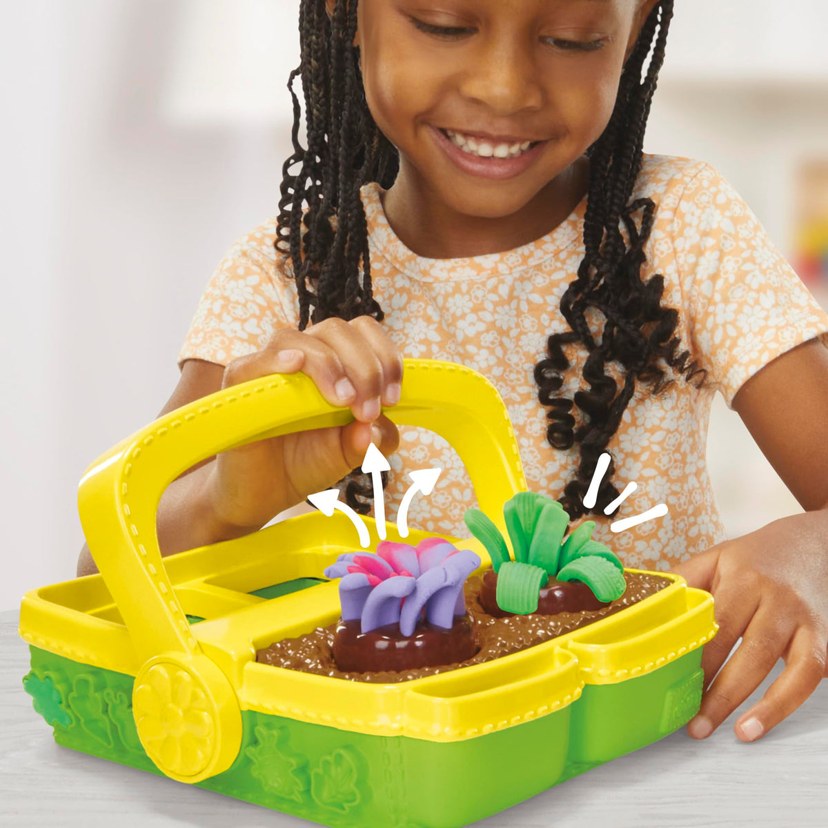 Play-Doh Blooming Flower Garden Toy Playset – Creative Kids Arts & Crafts (Ages 3+)