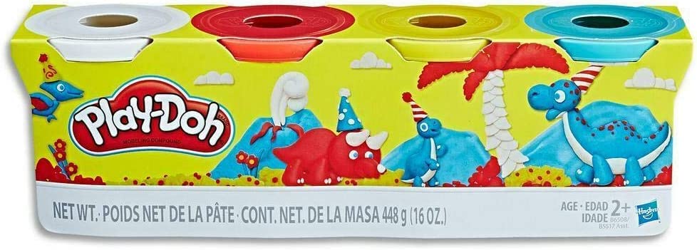 Play-Doh Bulk 8-Pack Non-Toxic Modeling Compound – 4oz Cans (32oz Total) in Assorted Colors
